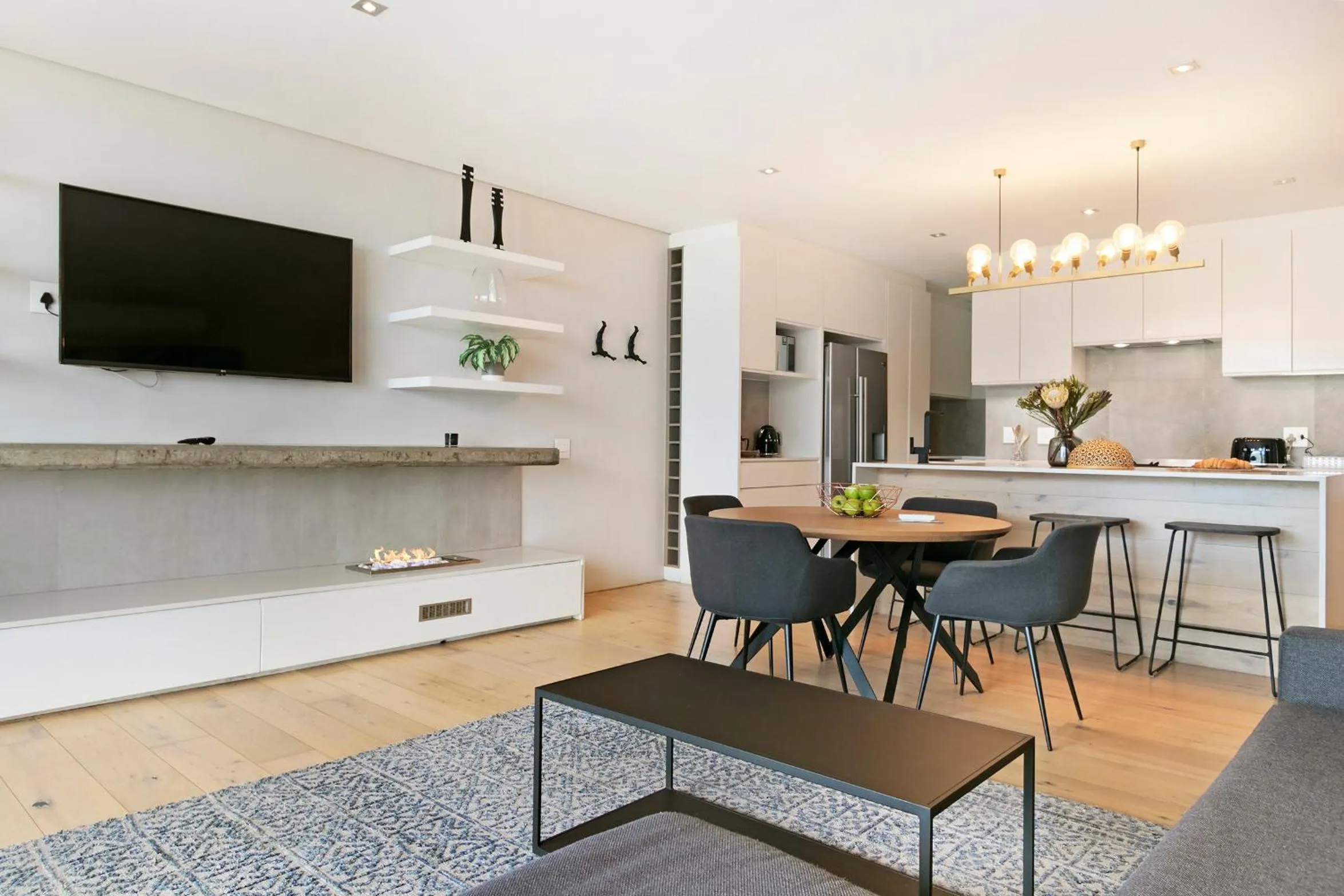 kitchen in Elements Luxury Suites by Totalstay