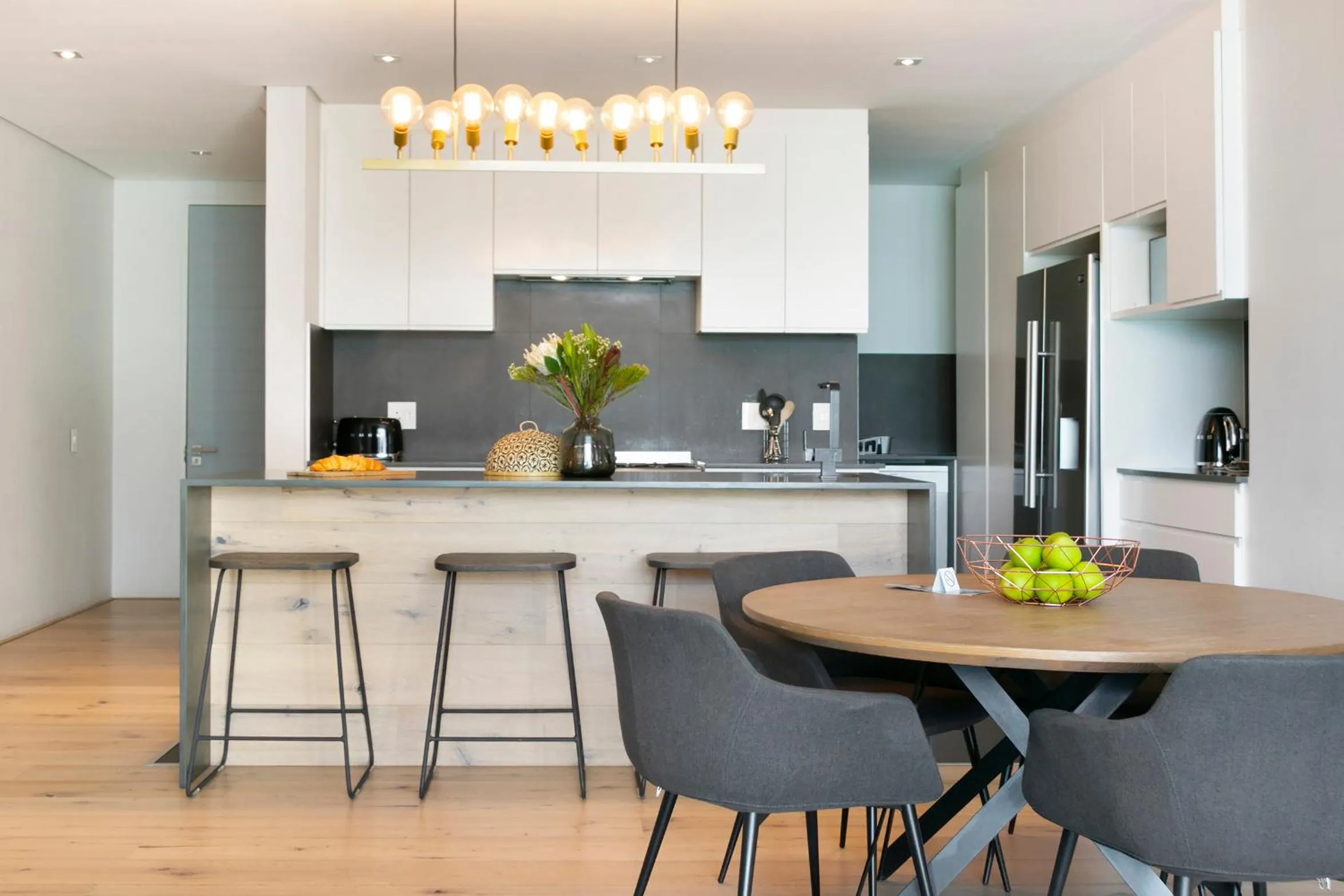 kitchen in Elements Luxury Suites by Totalstay