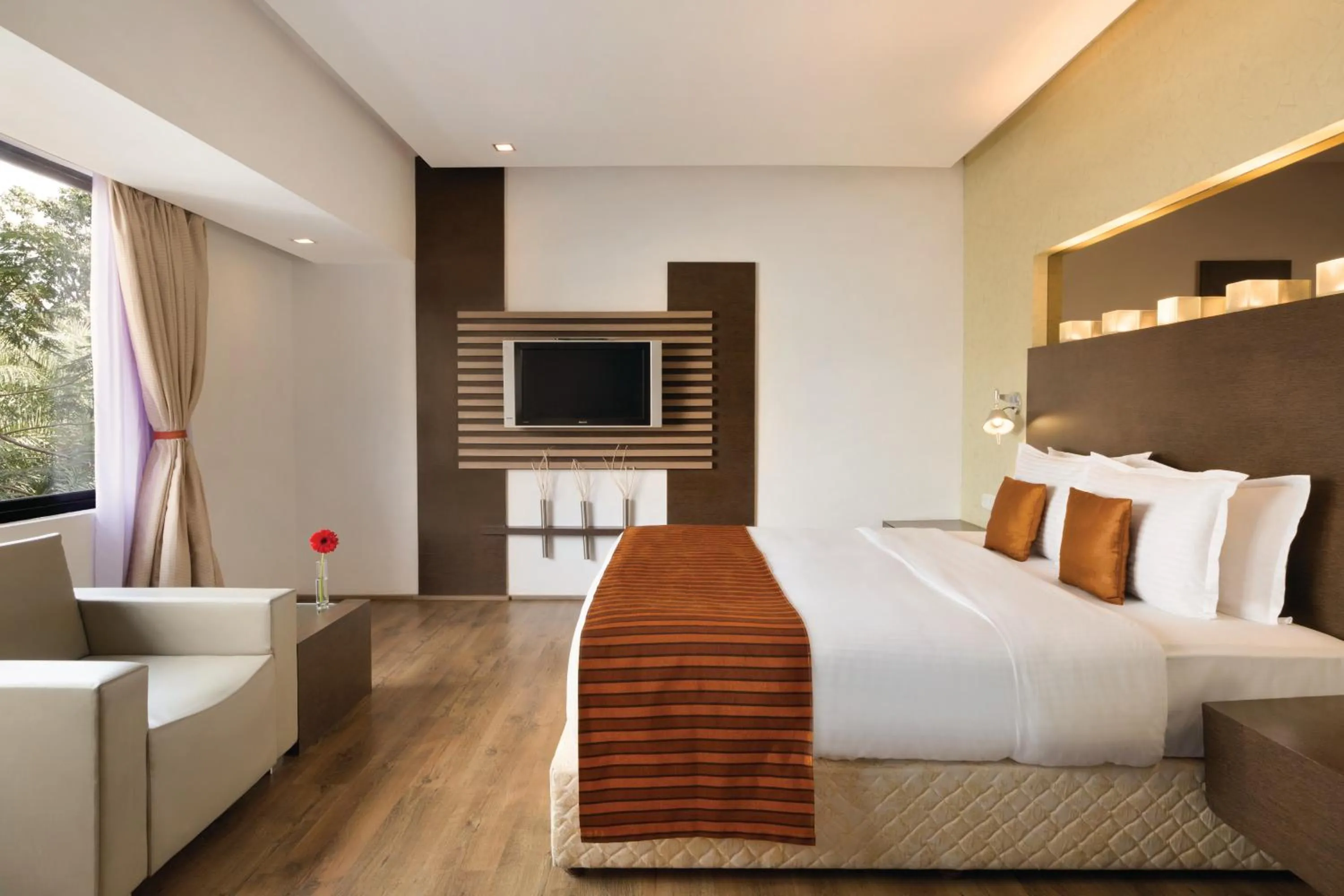 Bedroom, Bed in Ramada by Wyndham Chennai Egmore