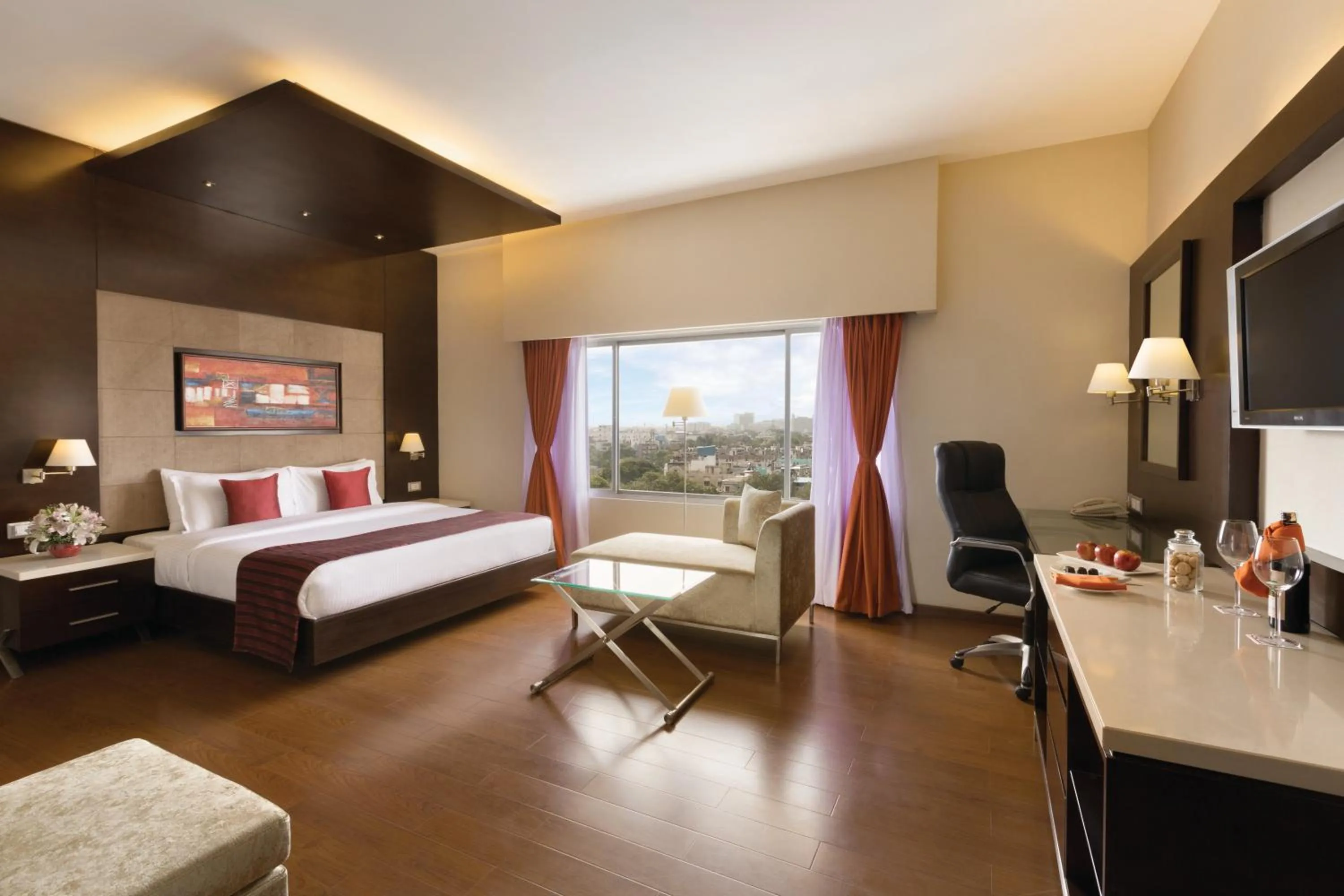 Bedroom, Bed in Ramada by Wyndham Chennai Egmore