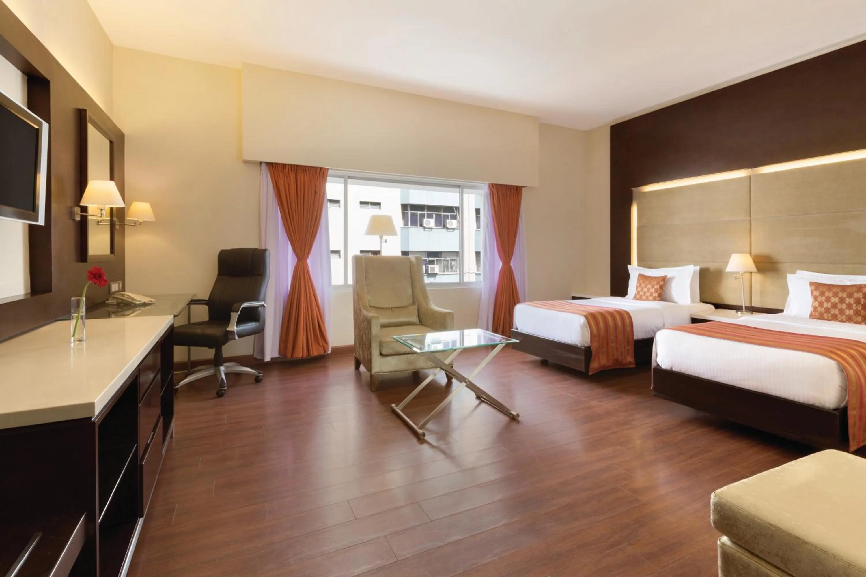 Bedroom, Bed in Ramada by Wyndham Chennai Egmore