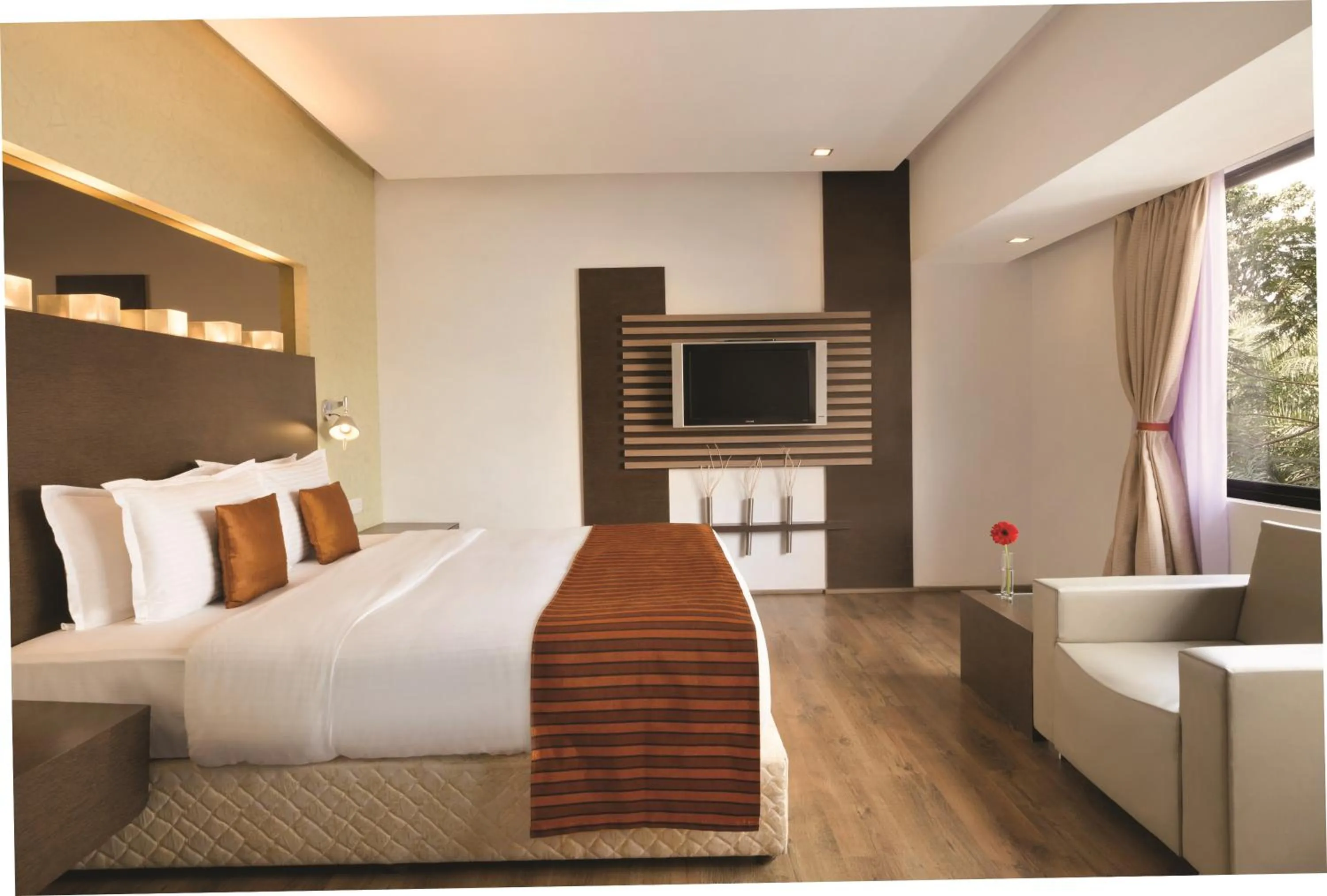 Bed in Ramada by Wyndham Chennai Egmore