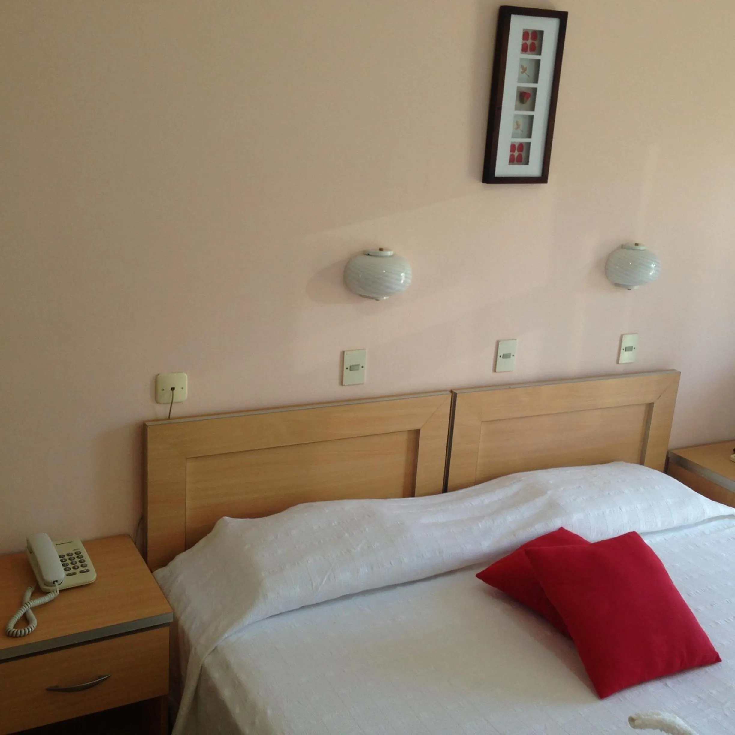 Bed in Zefyros Hotel