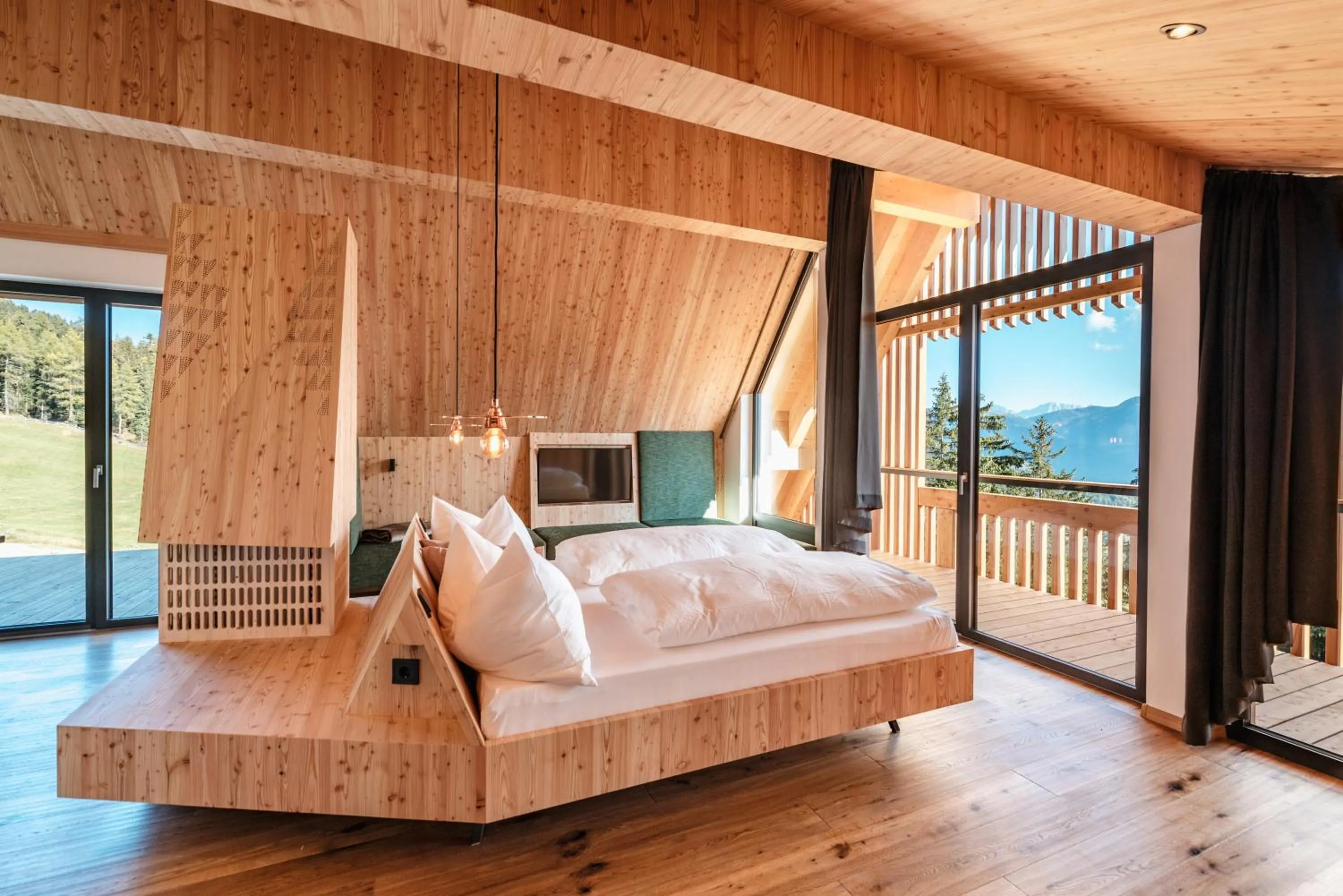 Bed in Oberhauser Hütte Rodenecker - Lüsner Alm