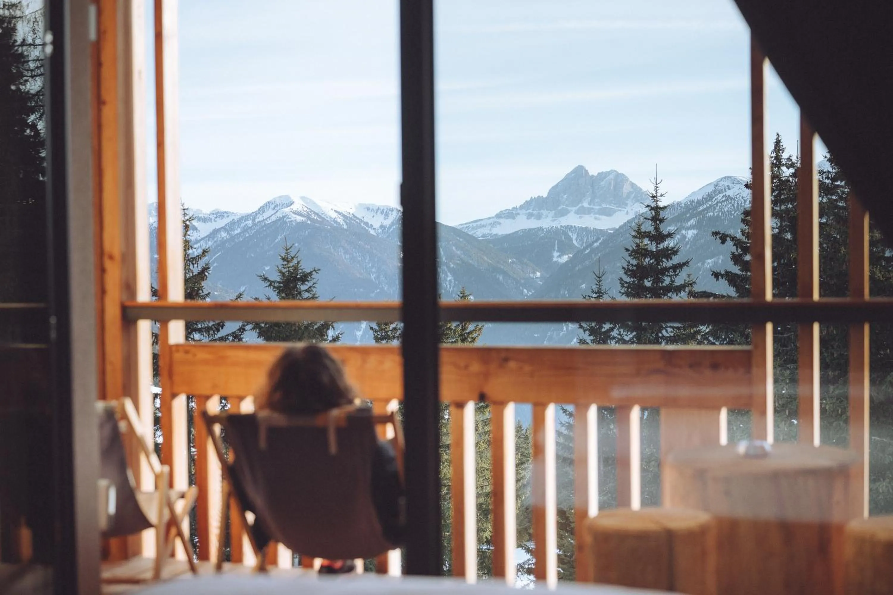 Balcony/Terrace in Oberhauser Hütte Rodenecker - Lüsner Alm