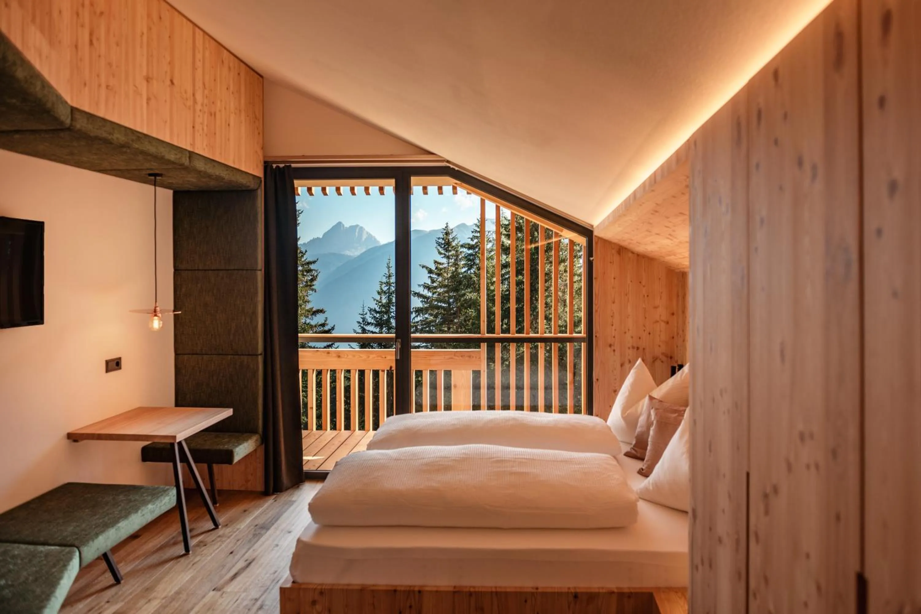 Bed in Oberhauser Hütte Rodenecker - Lüsner Alm