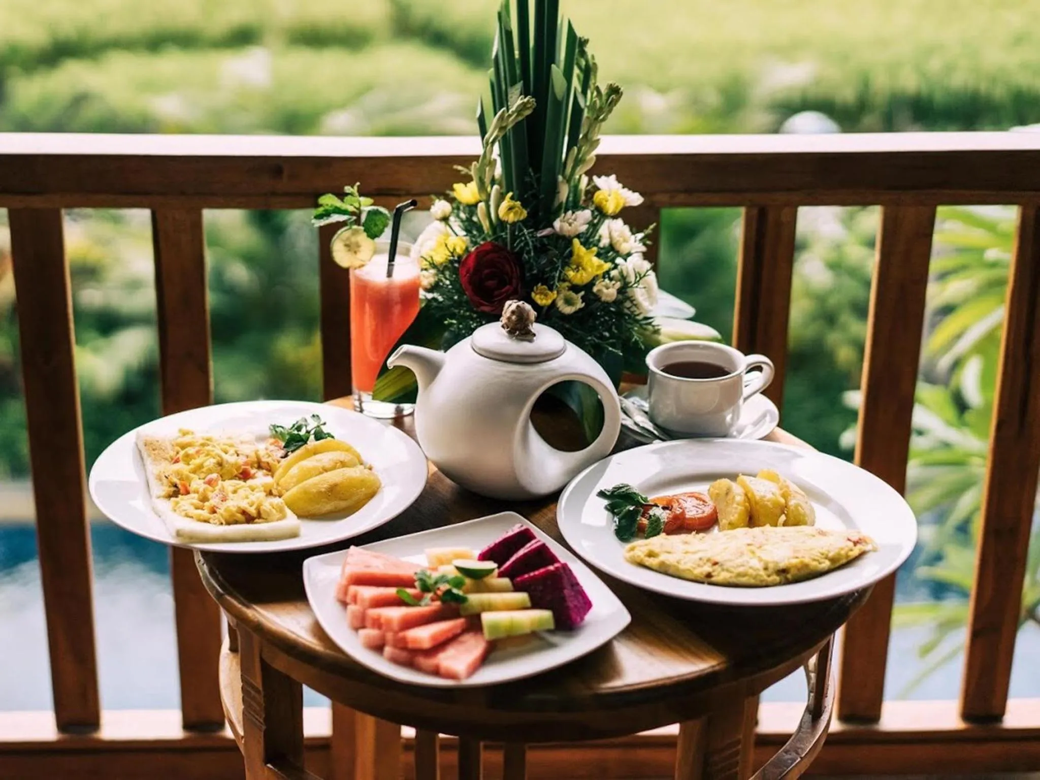 Breakfast in D'jineng Rice Terrace Canggu