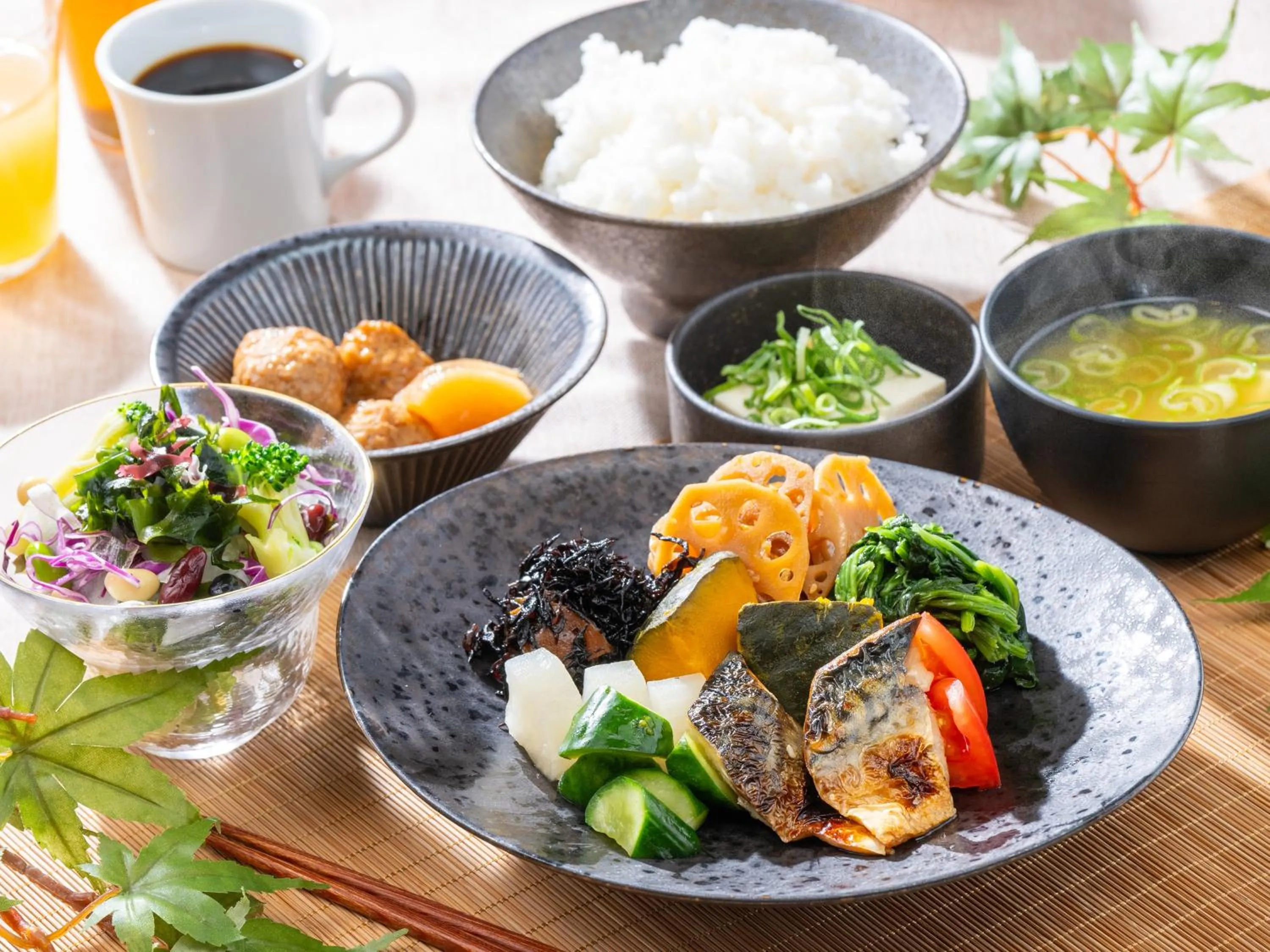 Buffet breakfast in APA Hotel PRIDE Akasaka Kokkaigijidomae