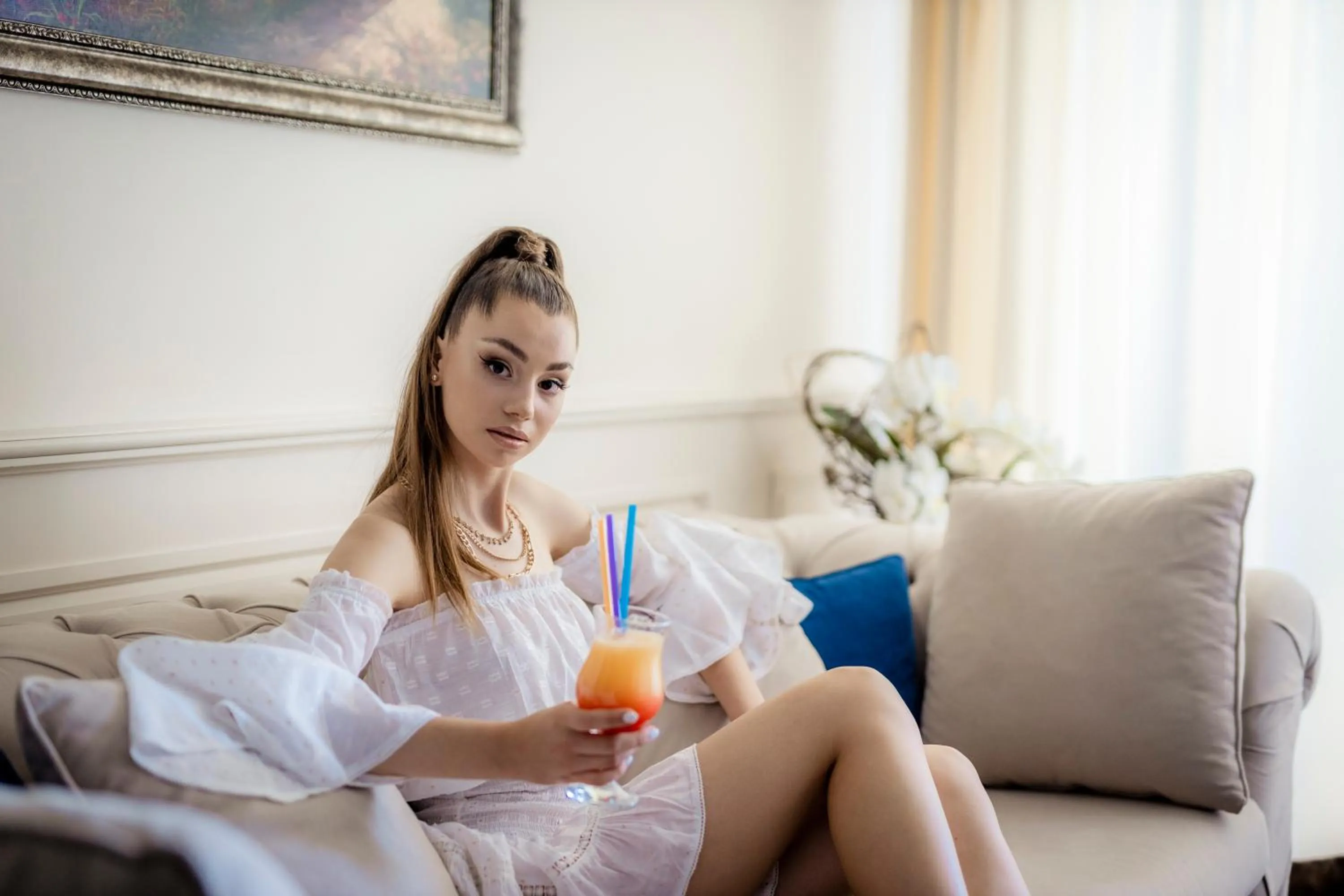 Living room in Hotel Palace Marina Dinevi