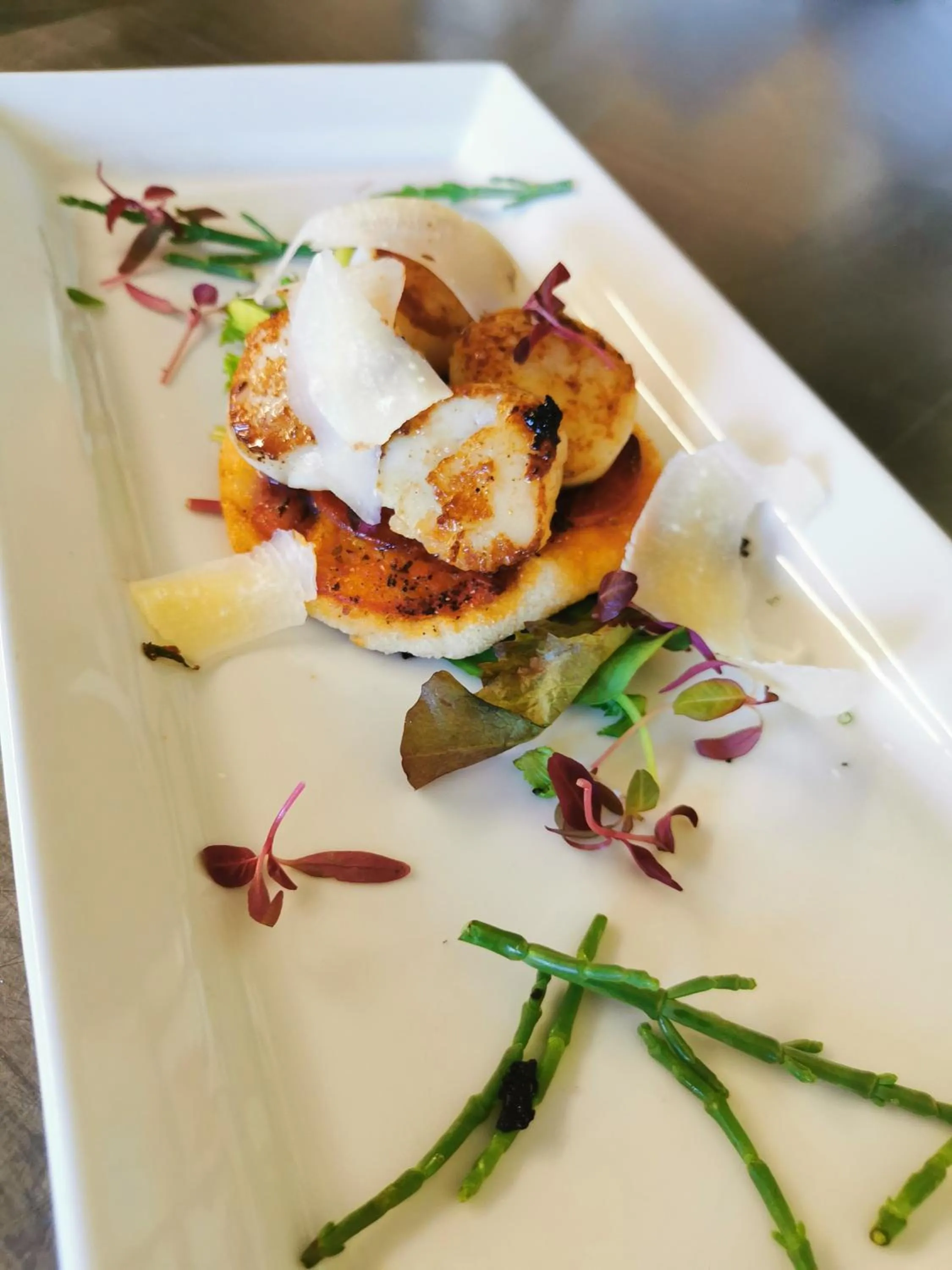 Food close-up in The Cornishman Inn