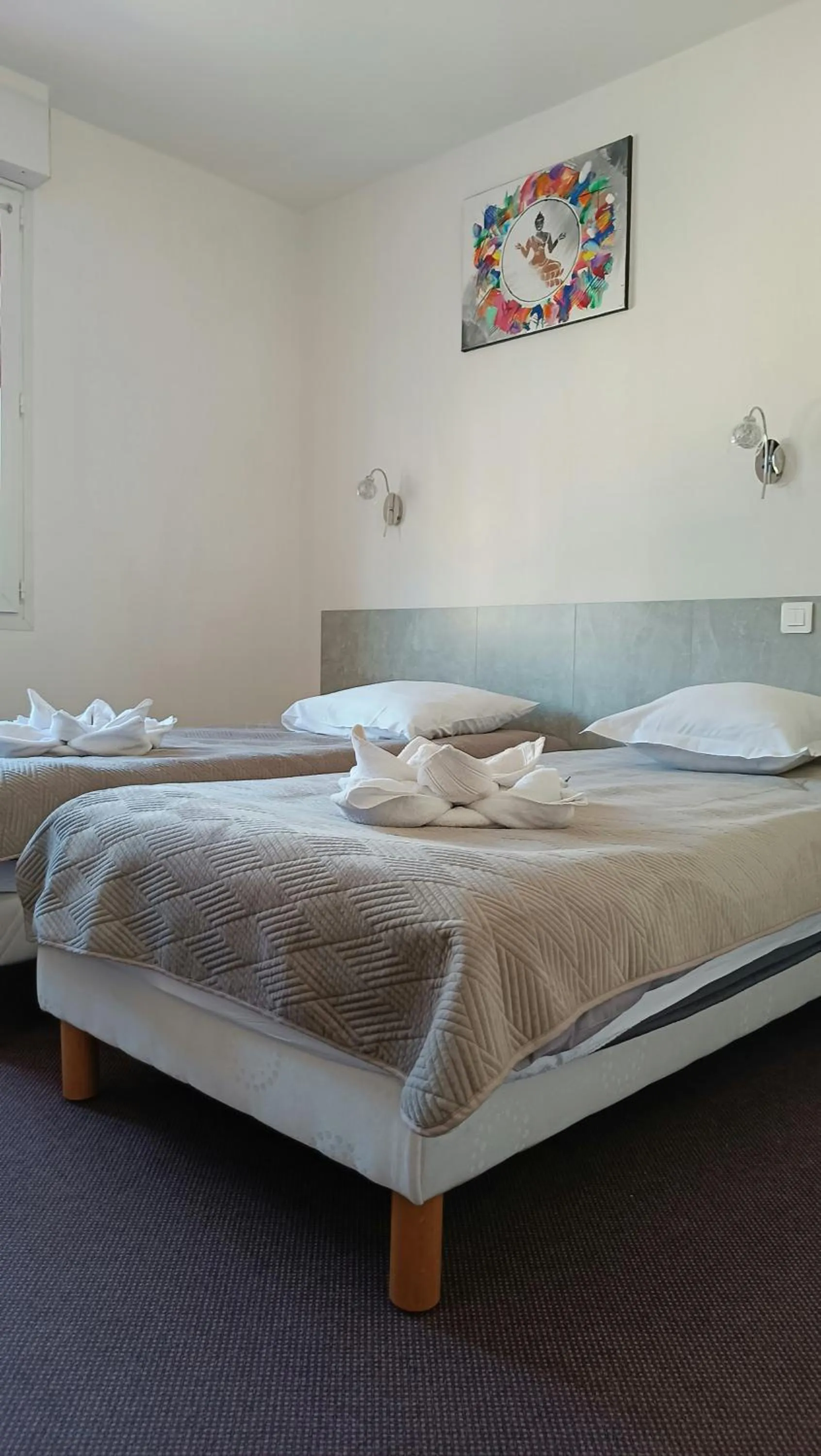 Photo of the whole room, Bed in Hôtel Le Pommeil