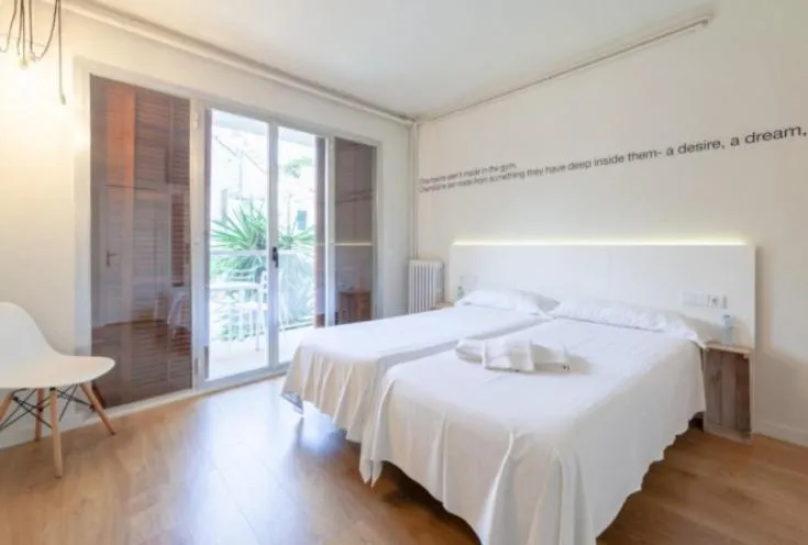 Bed in Dynamic Hotels Caldetes Barcelona