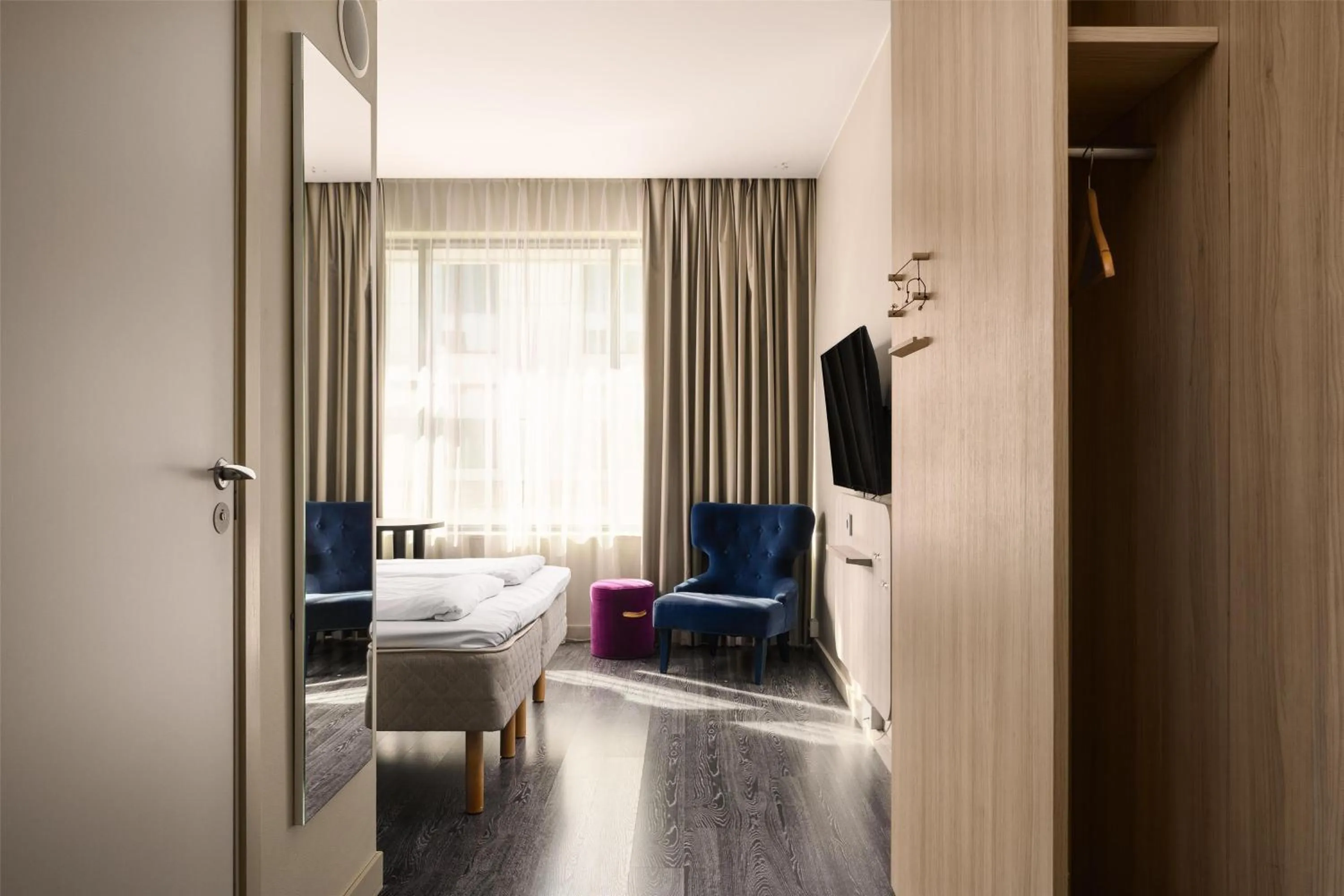 Bedroom in Scandic Fornebu