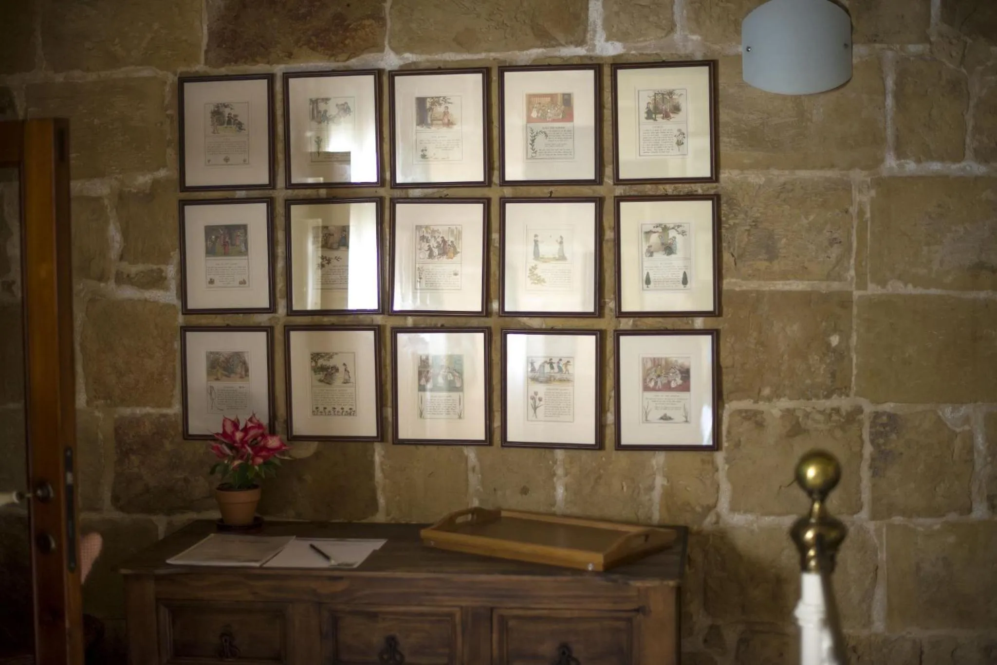 Decorative detail in The Burrow Guest House