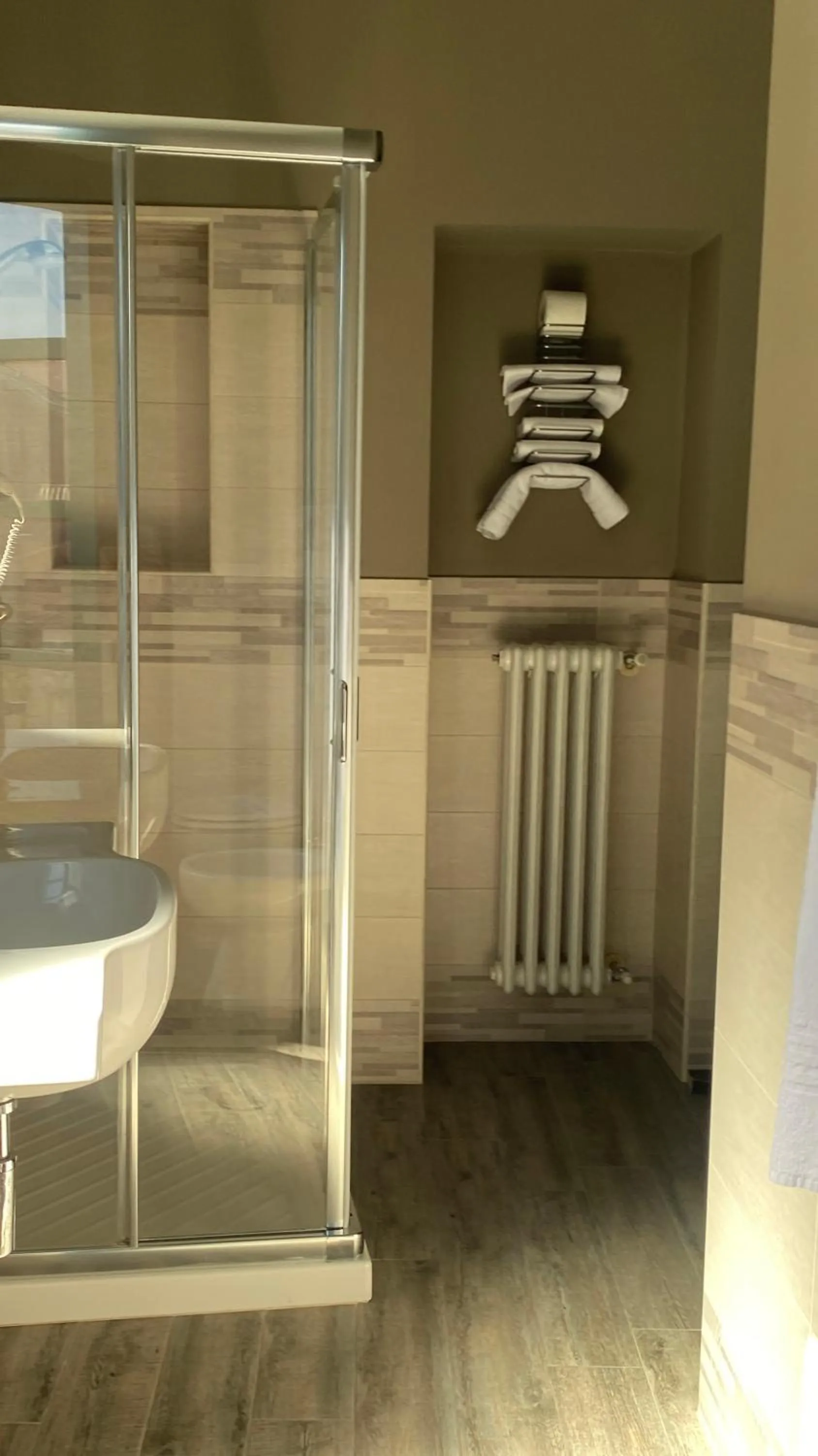 Shower in Hotel Rainero