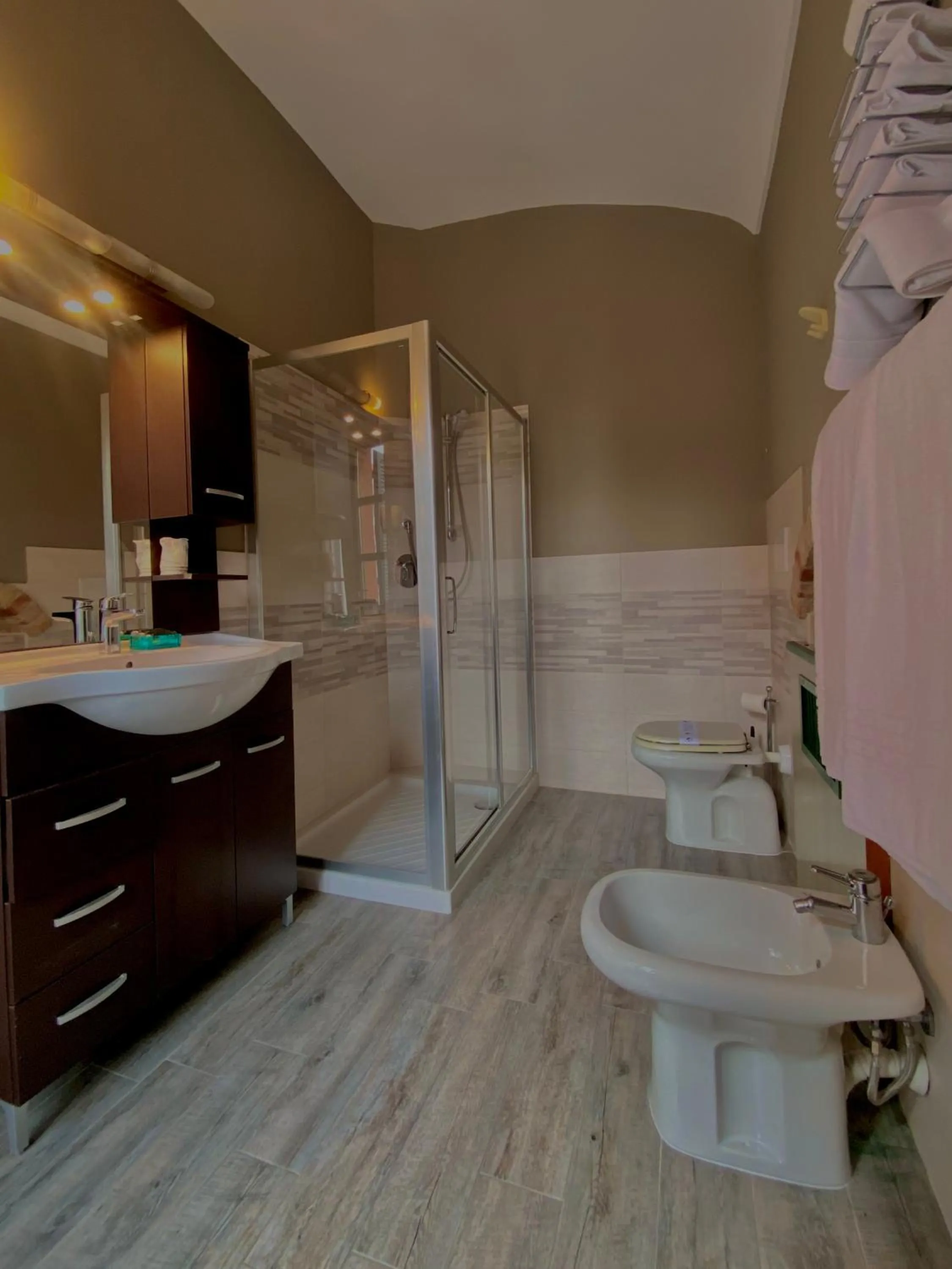 Shower in Hotel Rainero