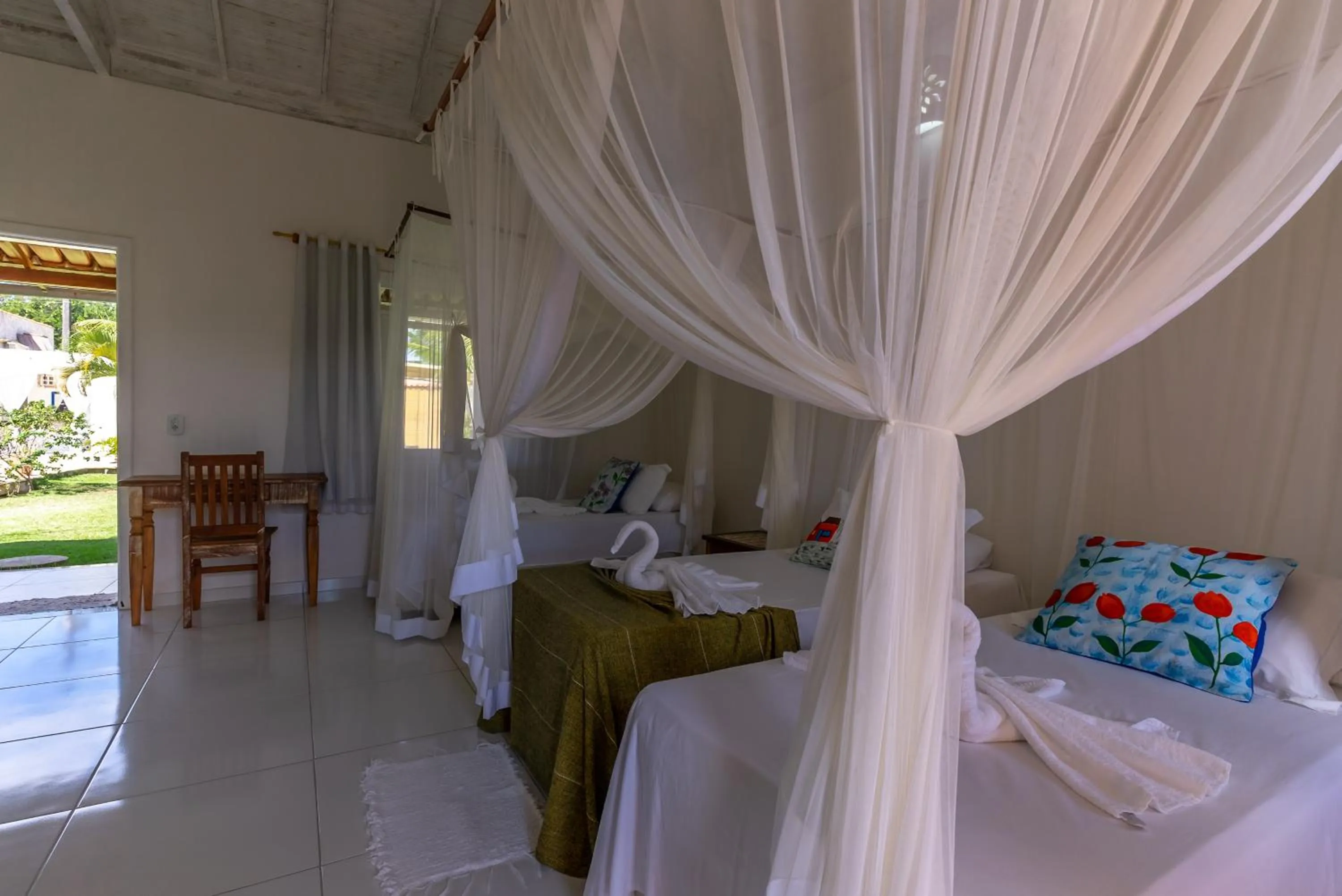 Bed in Pousada Recanto Trancoso