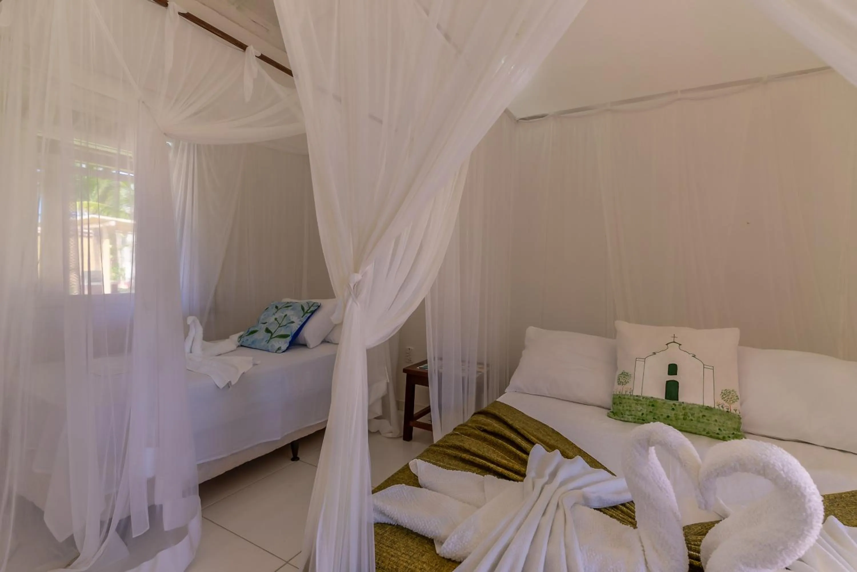 Bed in Pousada Recanto Trancoso