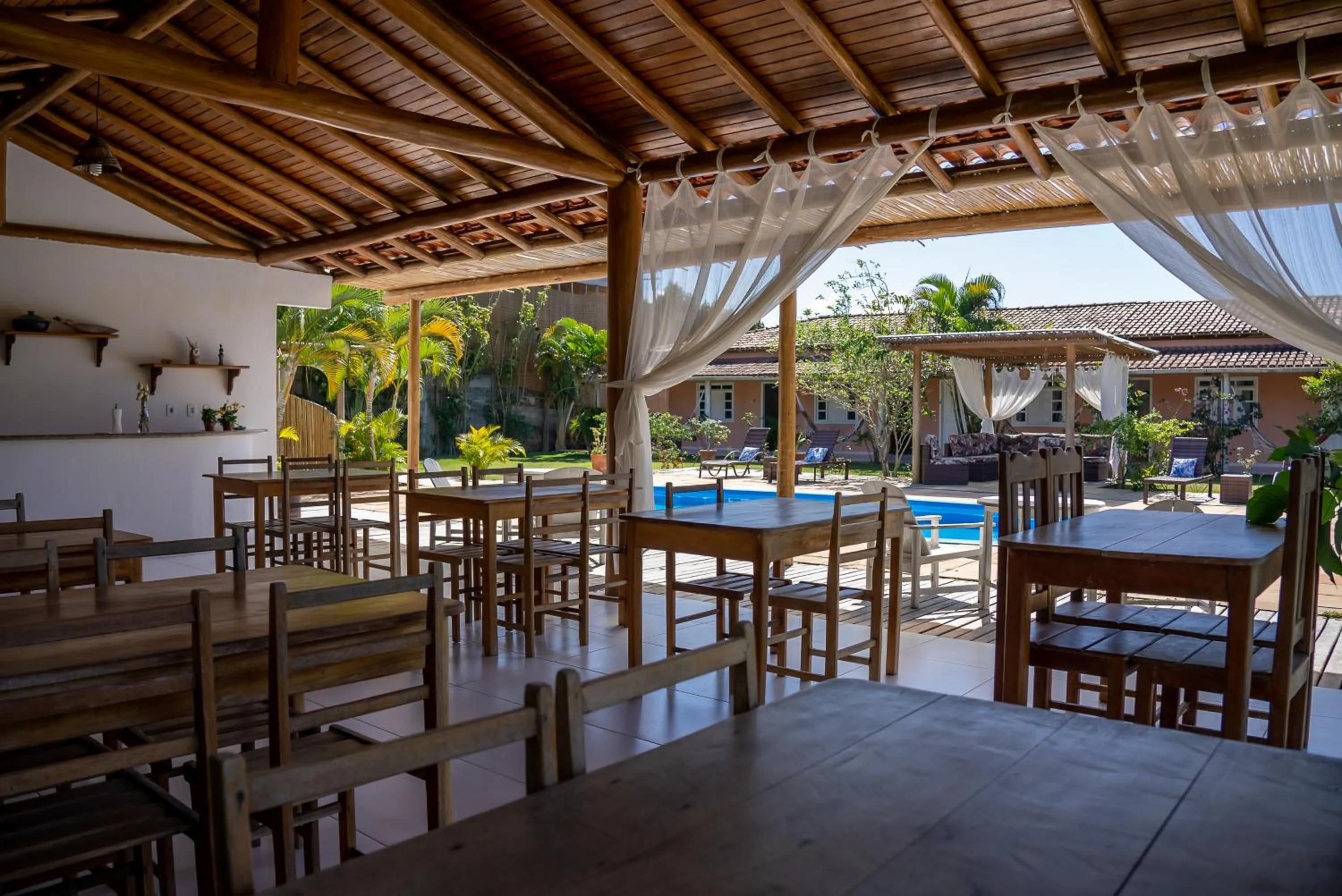 Dining area in Pousada Recanto Trancoso