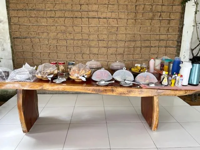 Buffet breakfast in Pousada Recanto Trancoso