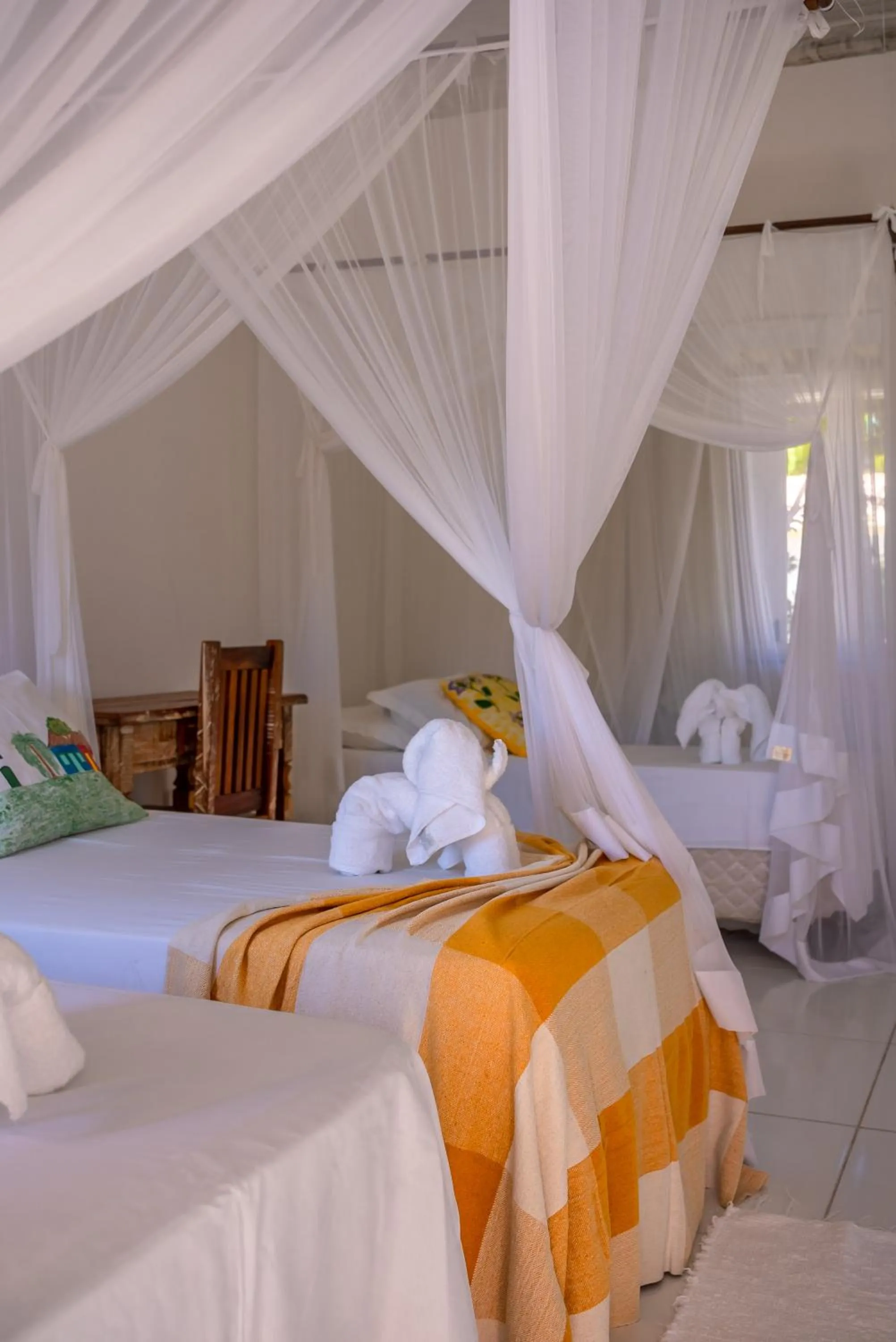 Bed in Pousada Recanto Trancoso