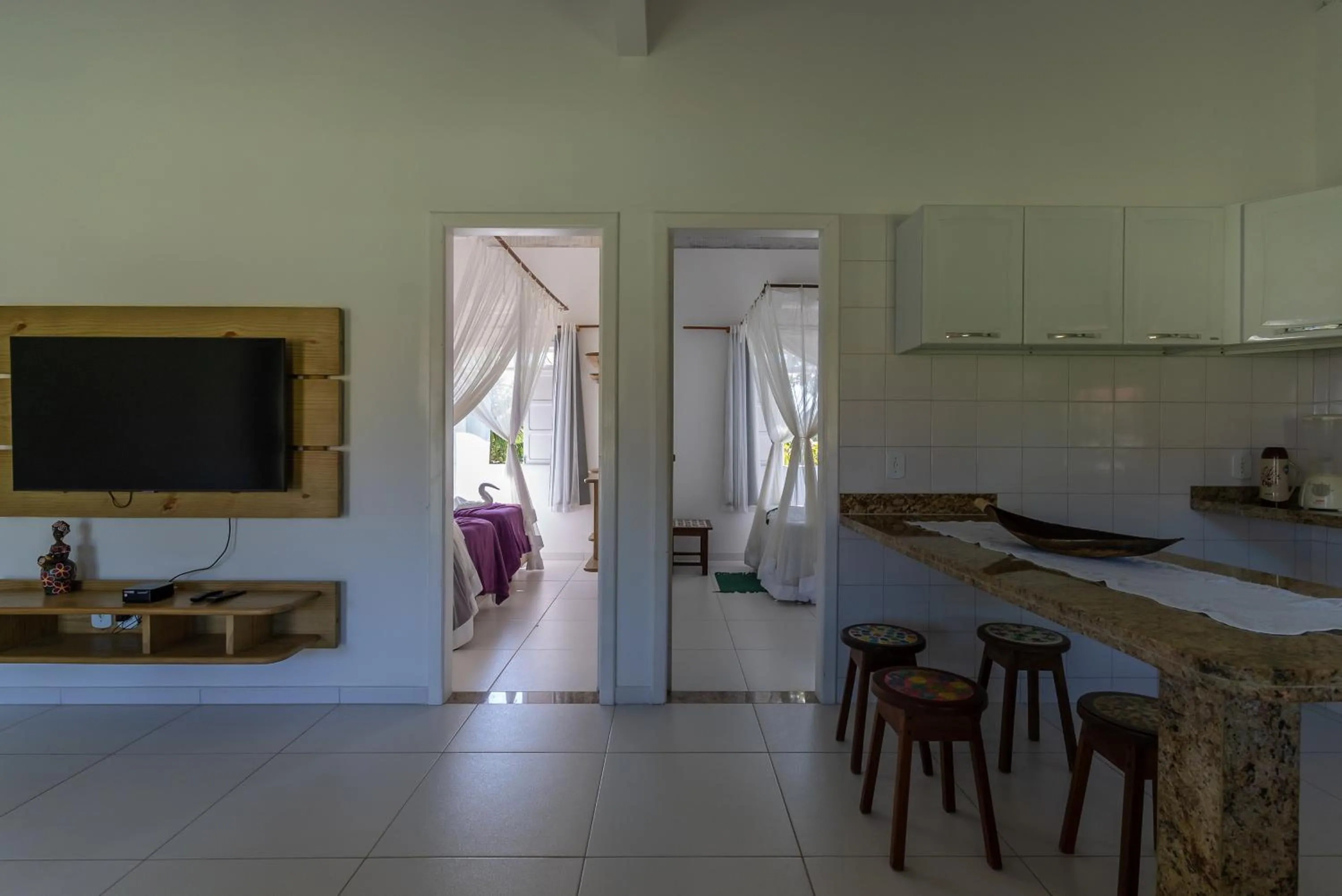 Kitchen or kitchenette in Pousada Recanto Trancoso