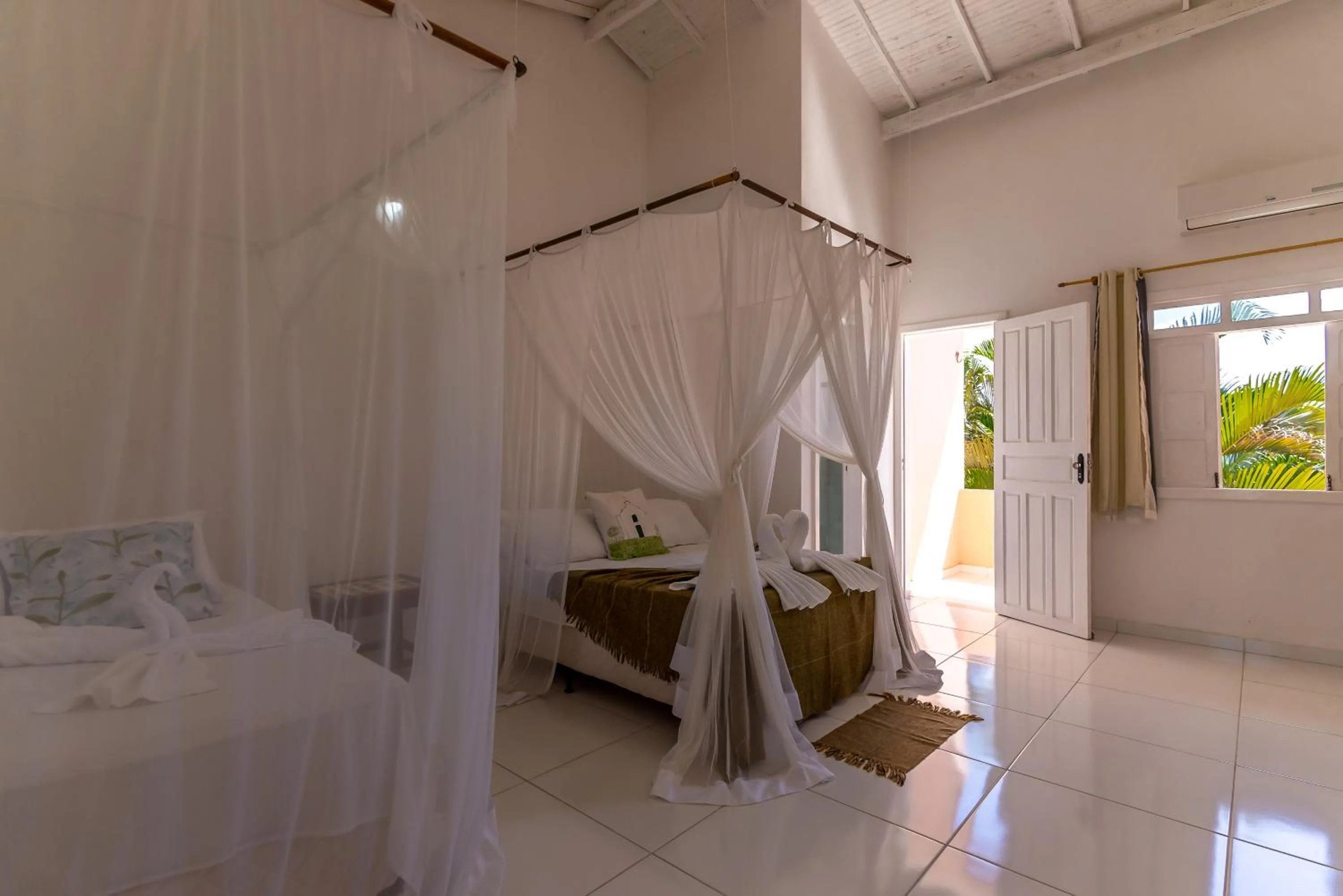 Bed in Pousada Recanto Trancoso