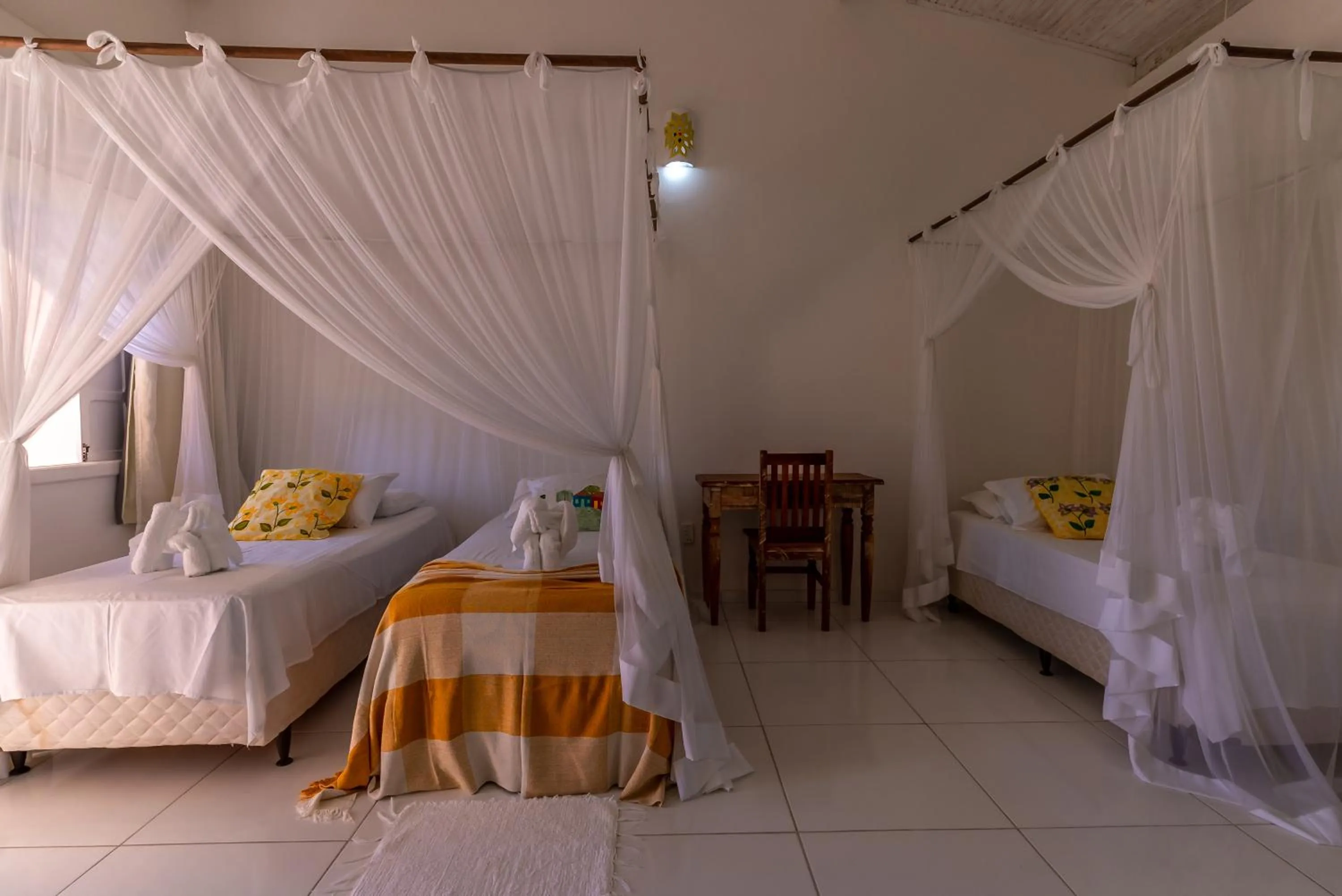 Bed in Pousada Recanto Trancoso