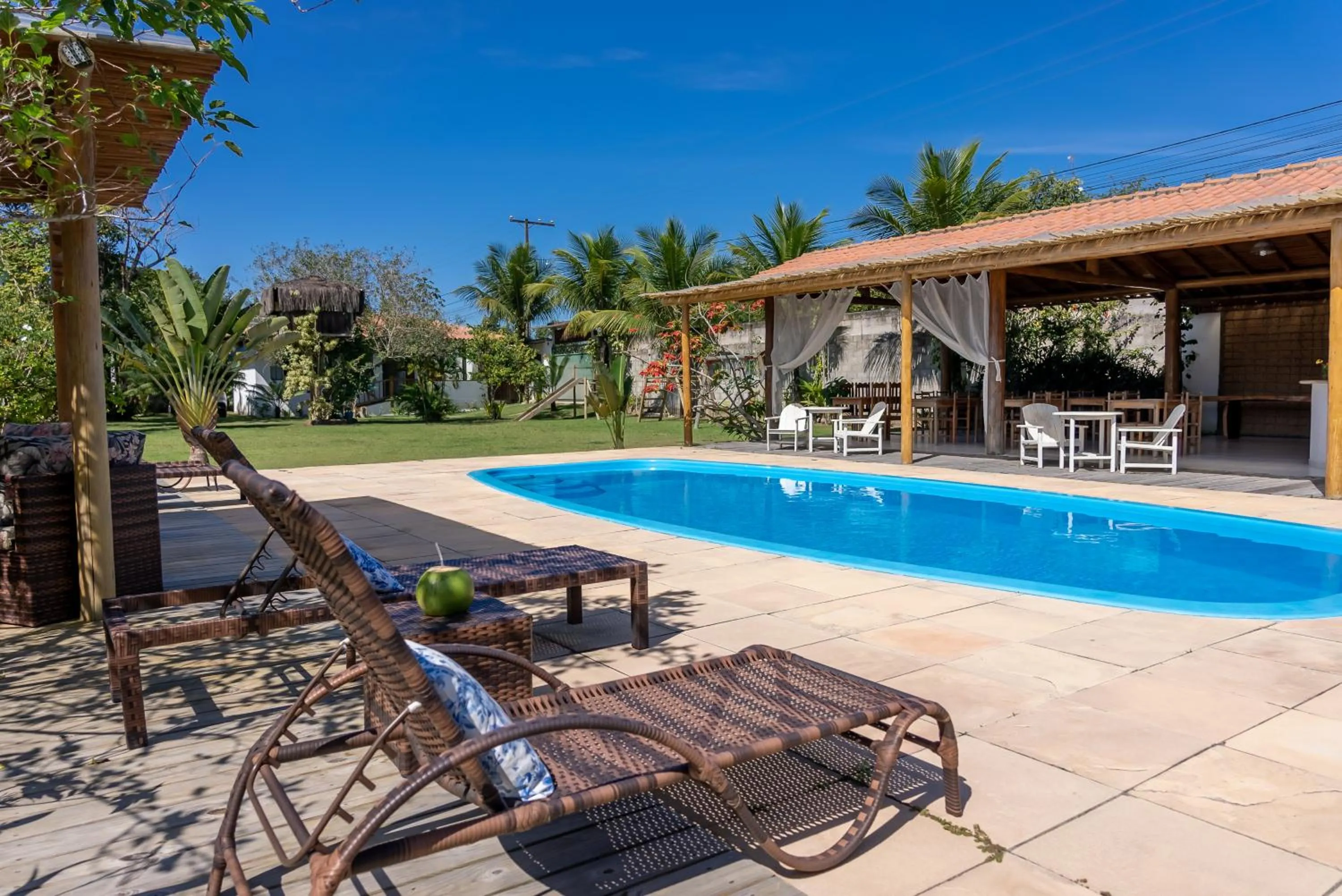 Swimming pool in Pousada Recanto Trancoso