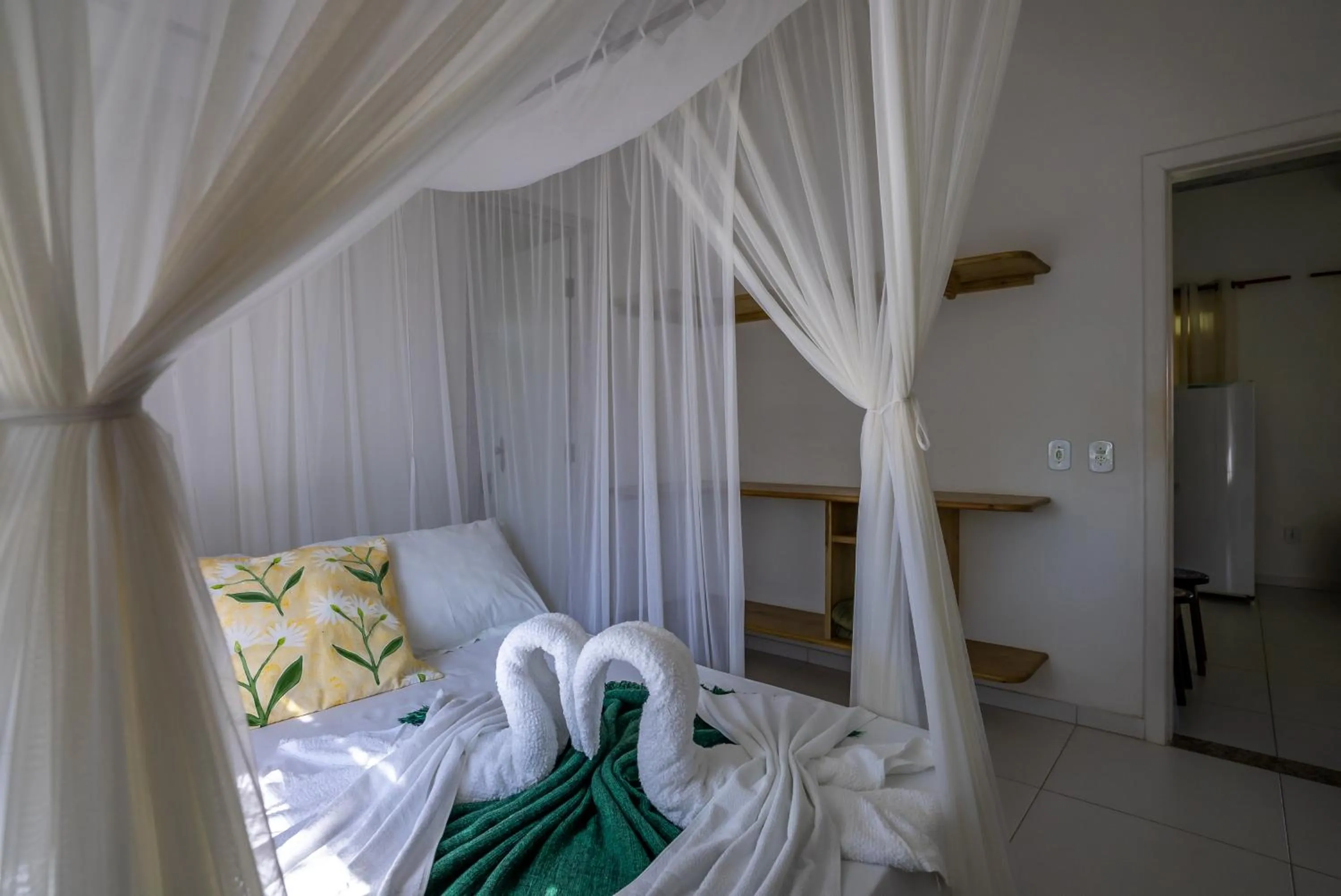 Bed in Pousada Recanto Trancoso