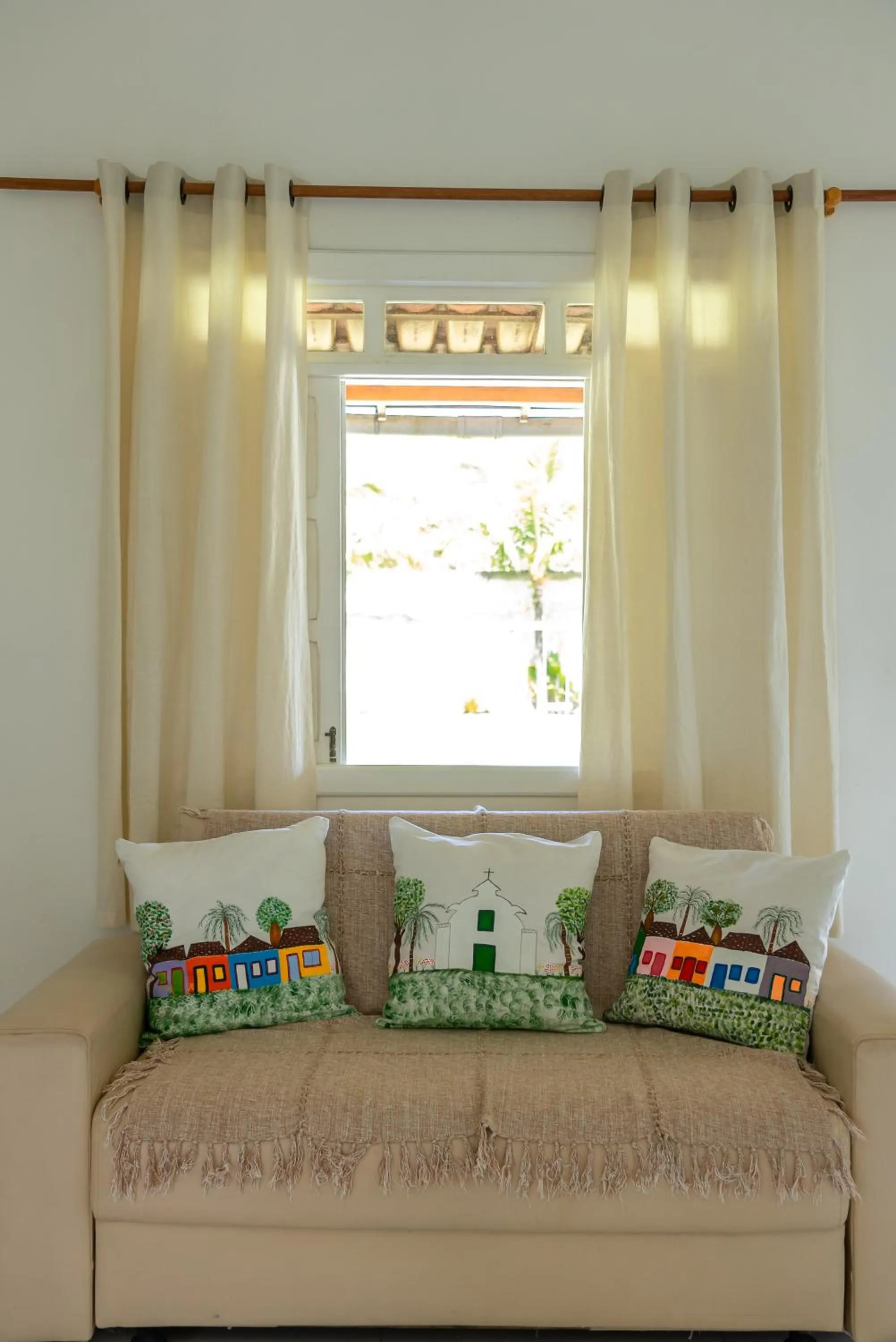 Living room in Pousada Recanto Trancoso