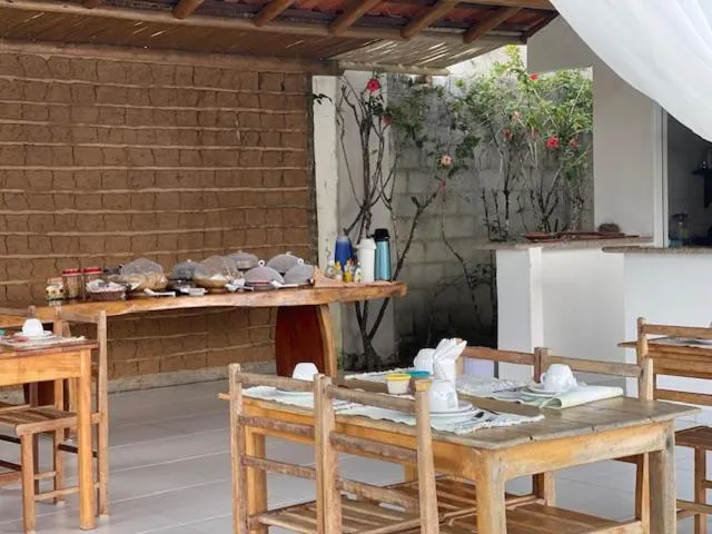Buffet breakfast in Pousada Recanto Trancoso