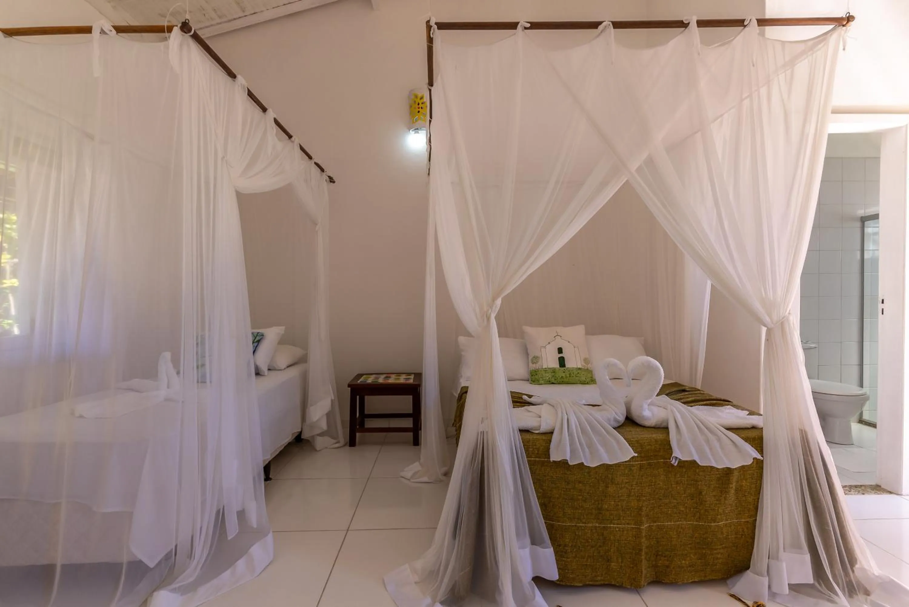 Bed in Pousada Recanto Trancoso
