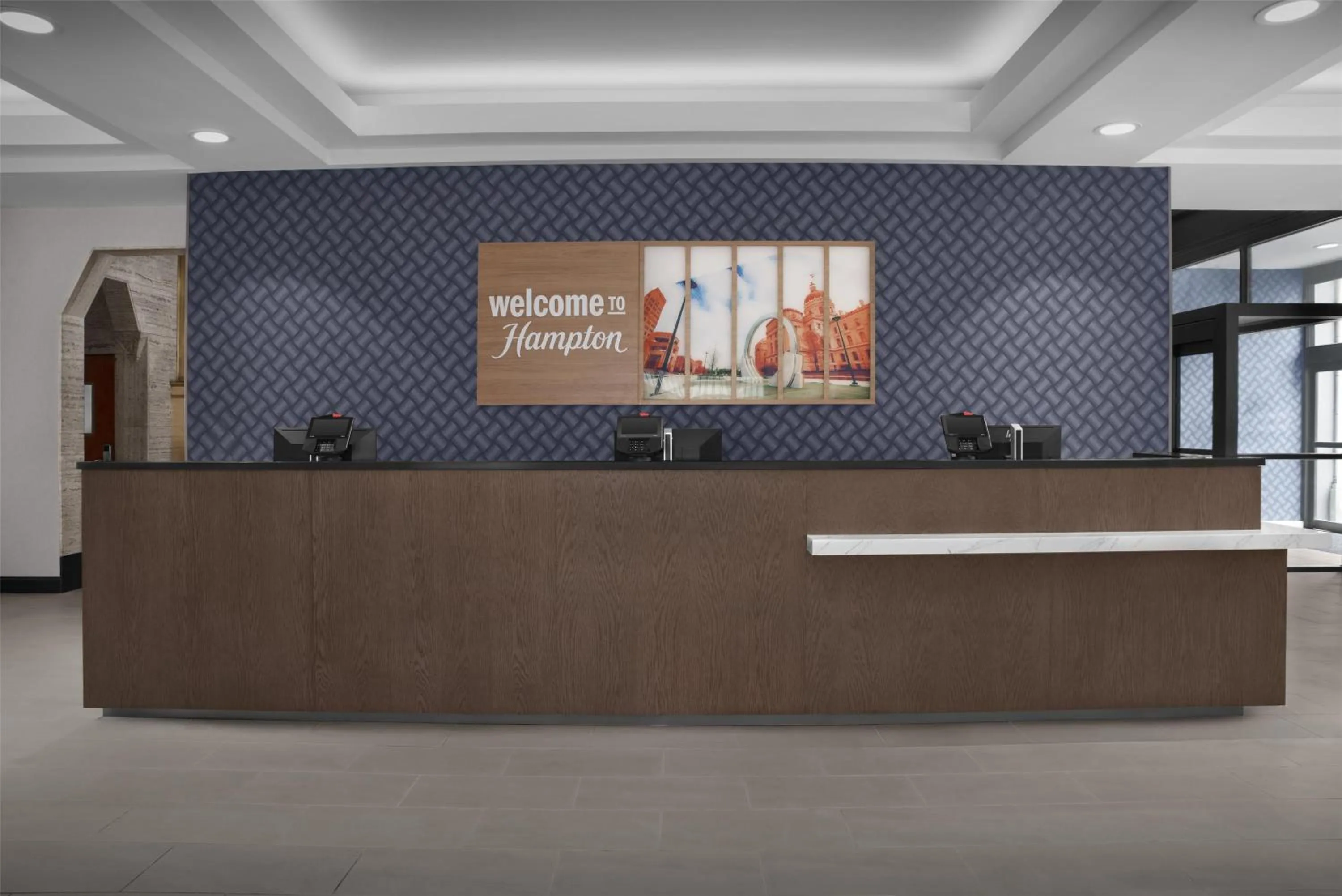 Lobby or reception in Hampton Inn Indianapolis Downtown Across from Circle Centre