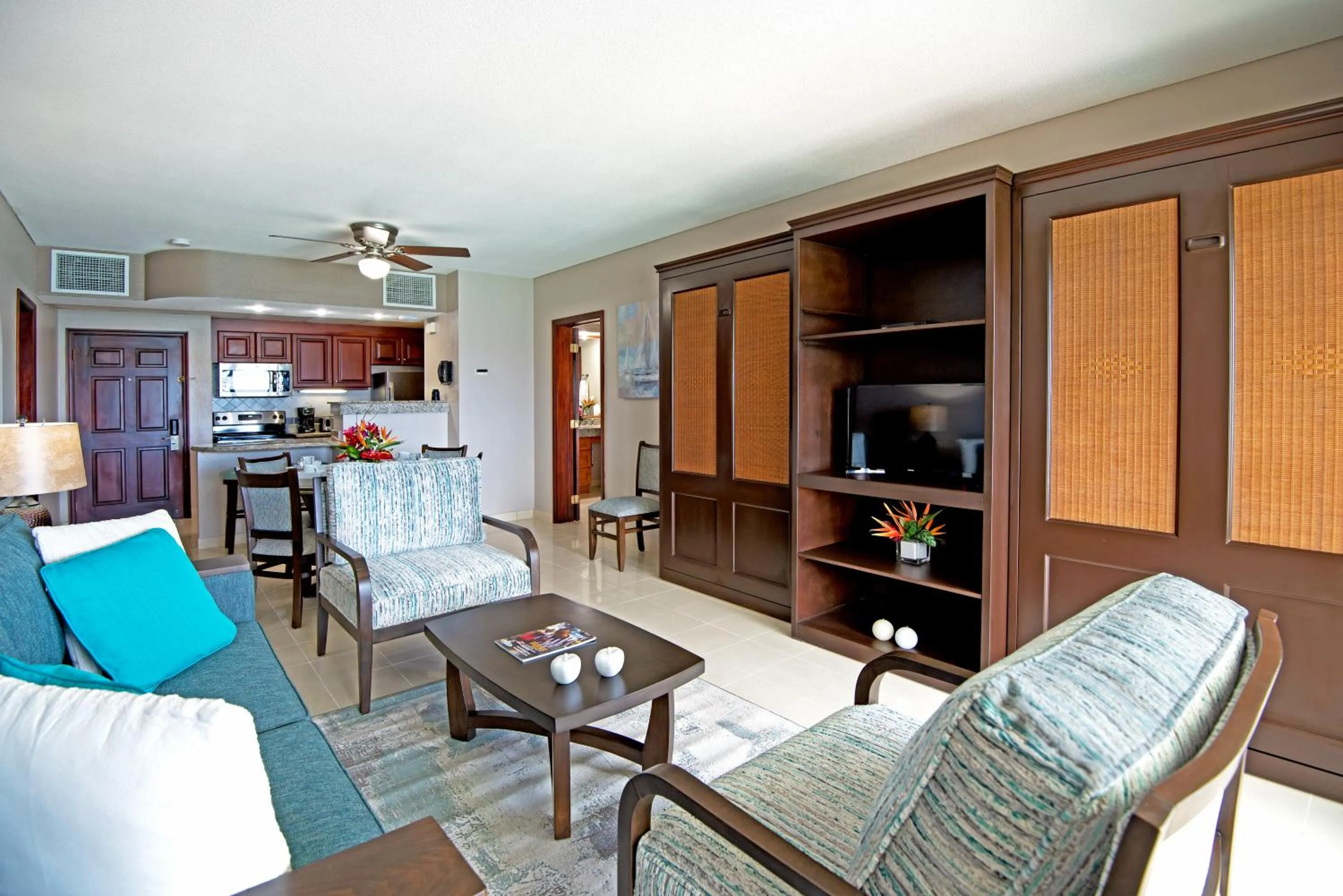Living room in The Villas at Simpson Bay Resort