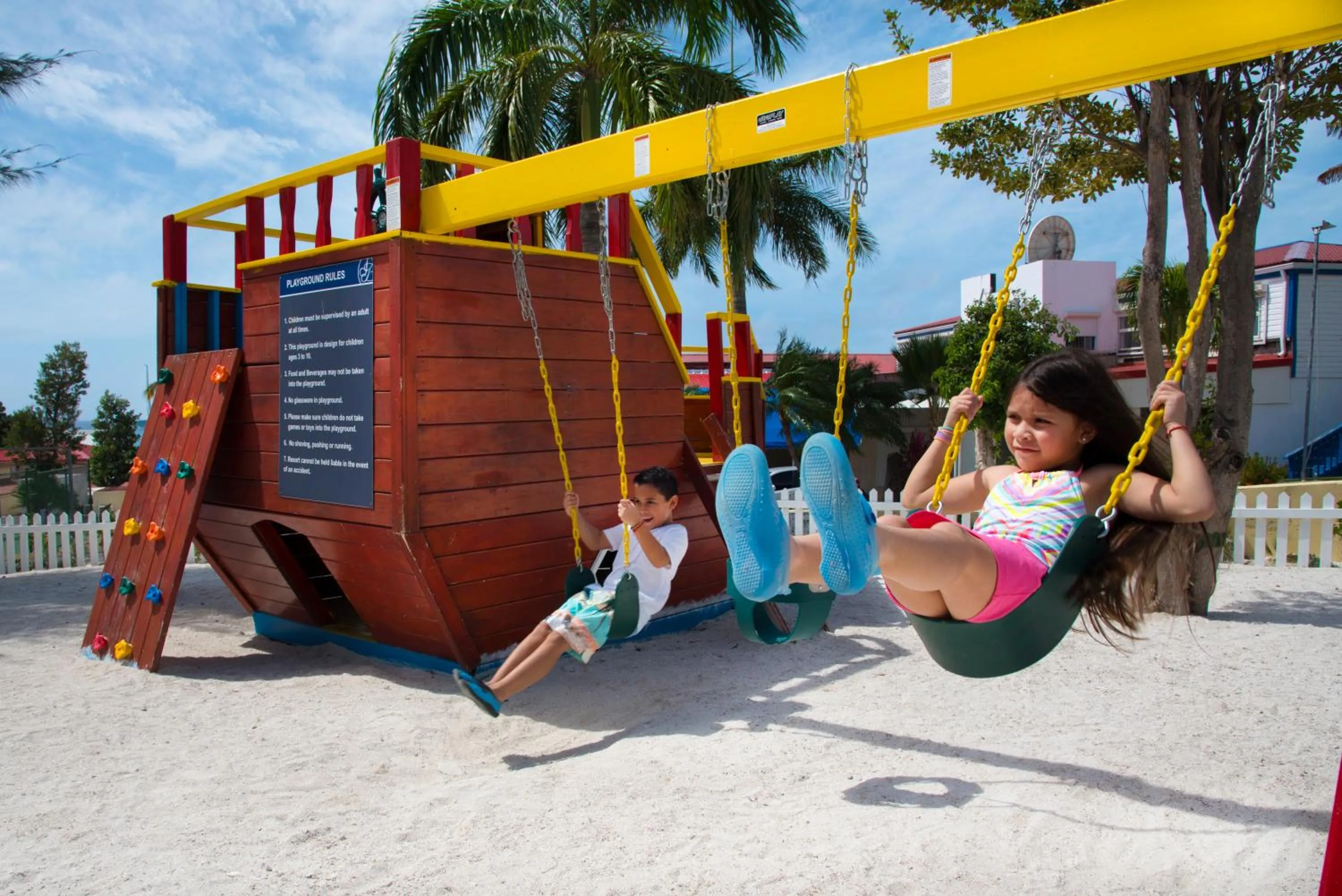 Children play ground in The Villas at Simpson Bay Resort