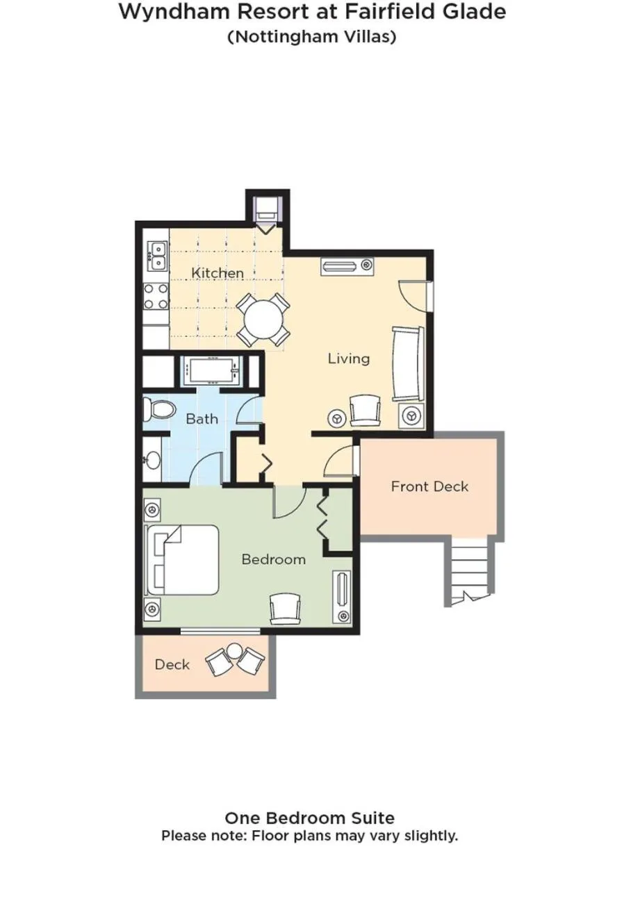 Bedroom in Club Wyndham Resort at Fairfield Glade