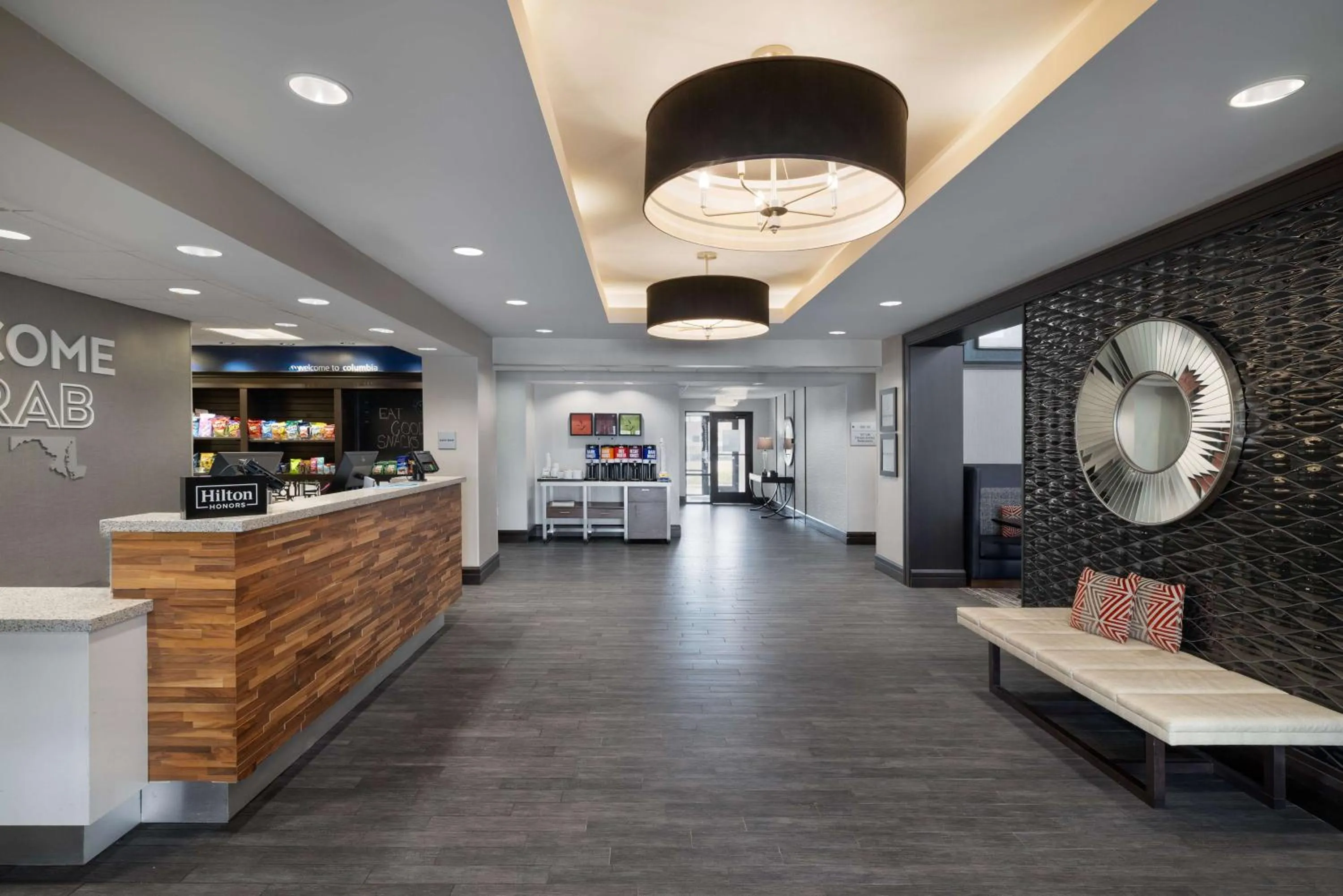 Lobby or reception in Hampton Inn & Suites Columbia South Fort Meade Area