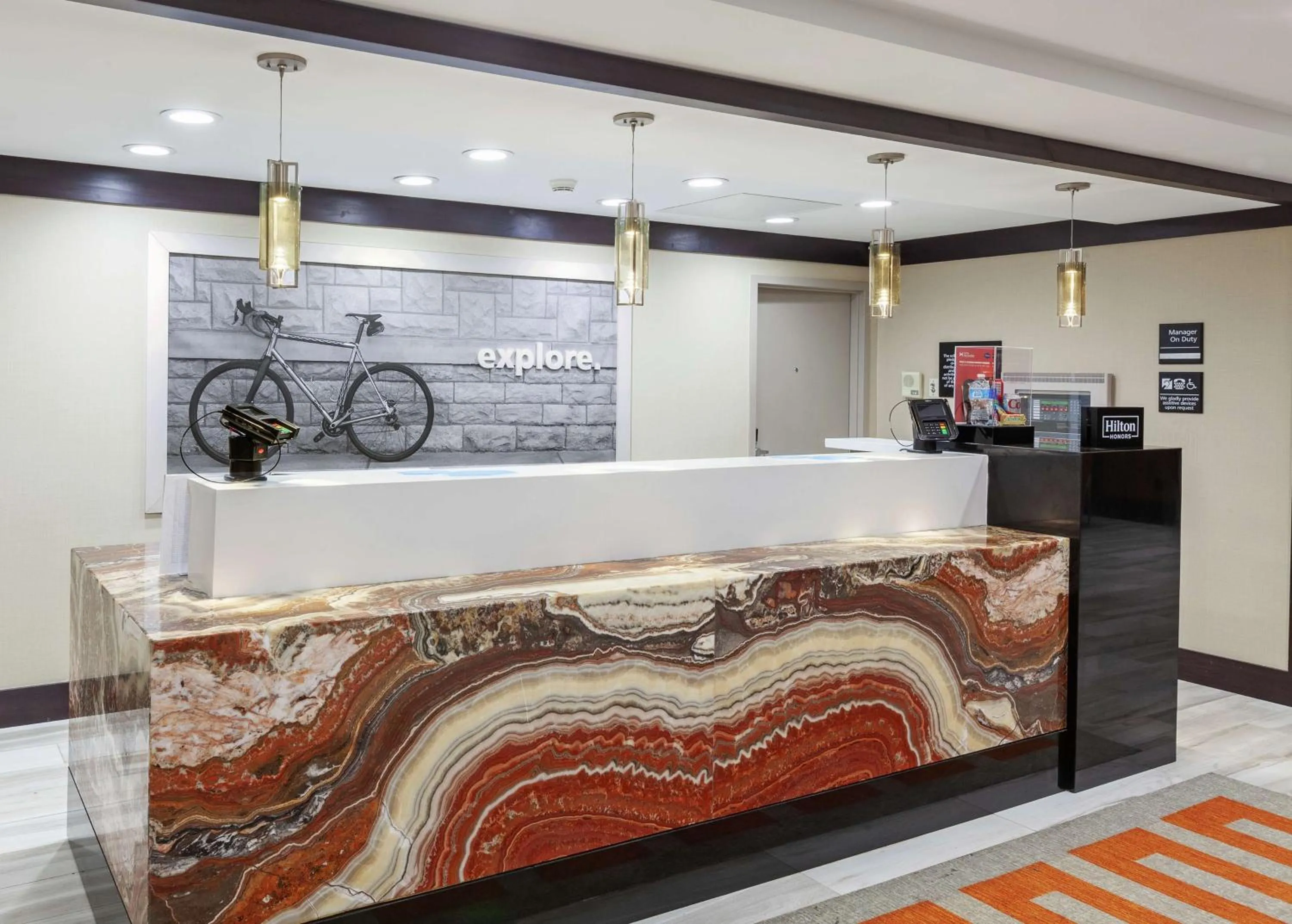 Lobby or reception in Hampton Inn & Suites Houston-Bush Intercontinental Airport