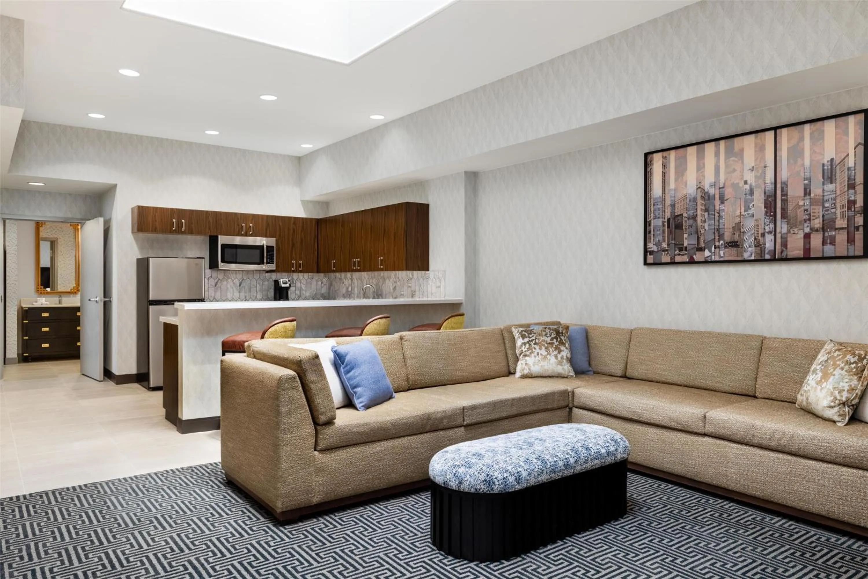 Living room in Hilton Garden Inn Indianapolis Downtown