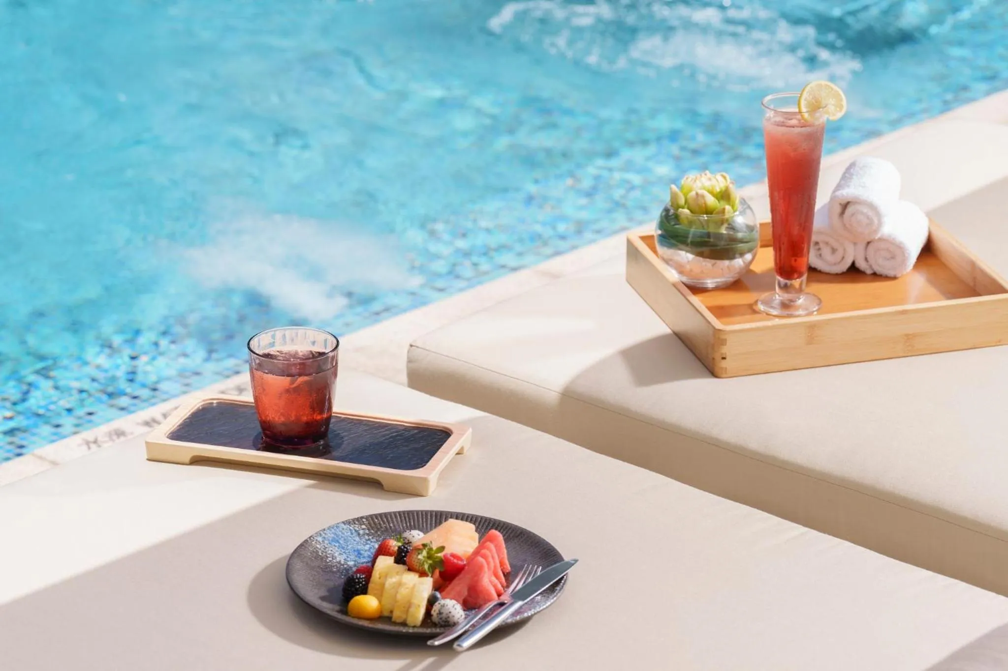 Swimming pool in Crowne Plaza Hong Kong Kowloon East by IHG