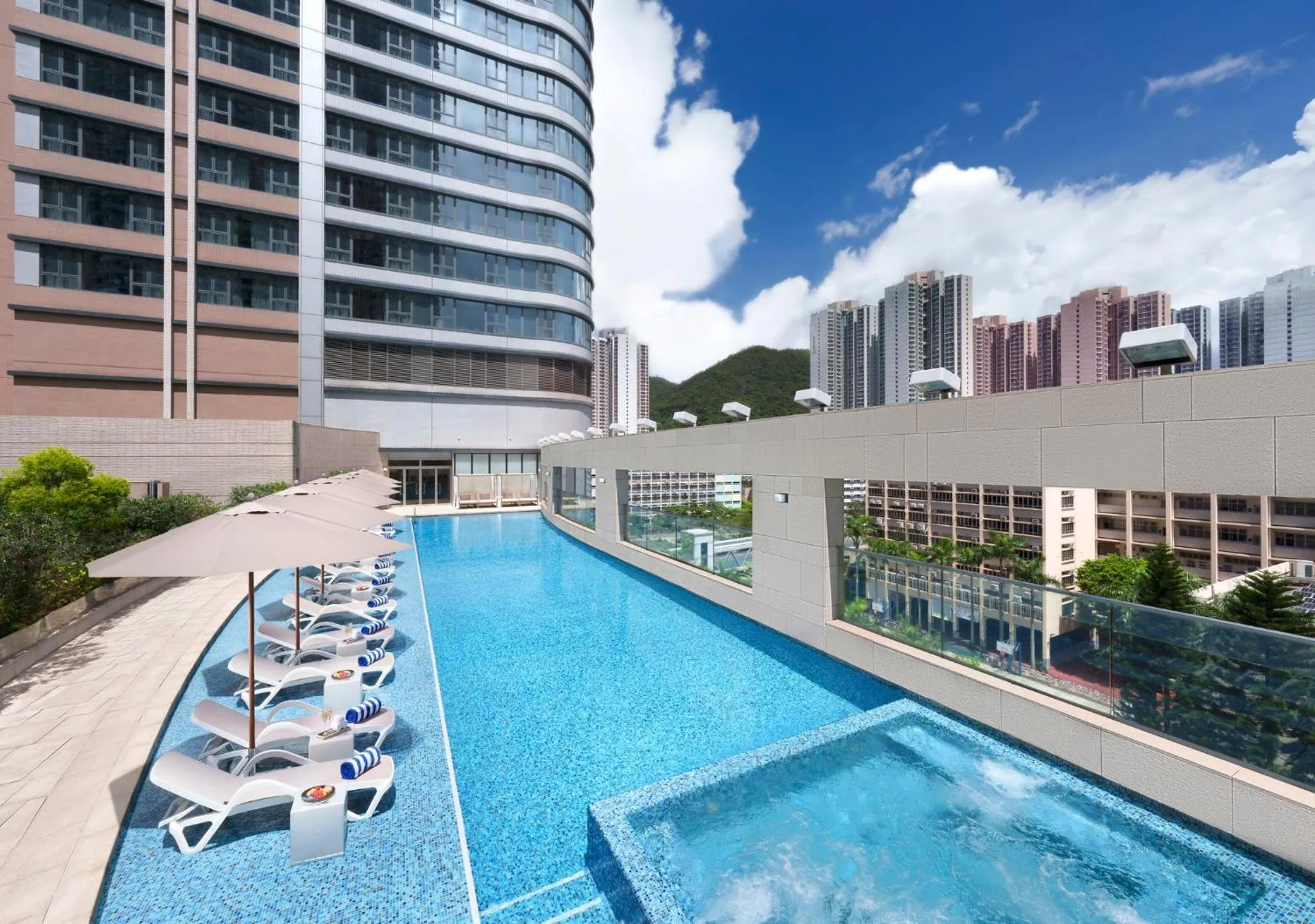 Swimming pool in Crowne Plaza Hong Kong Kowloon East by IHG