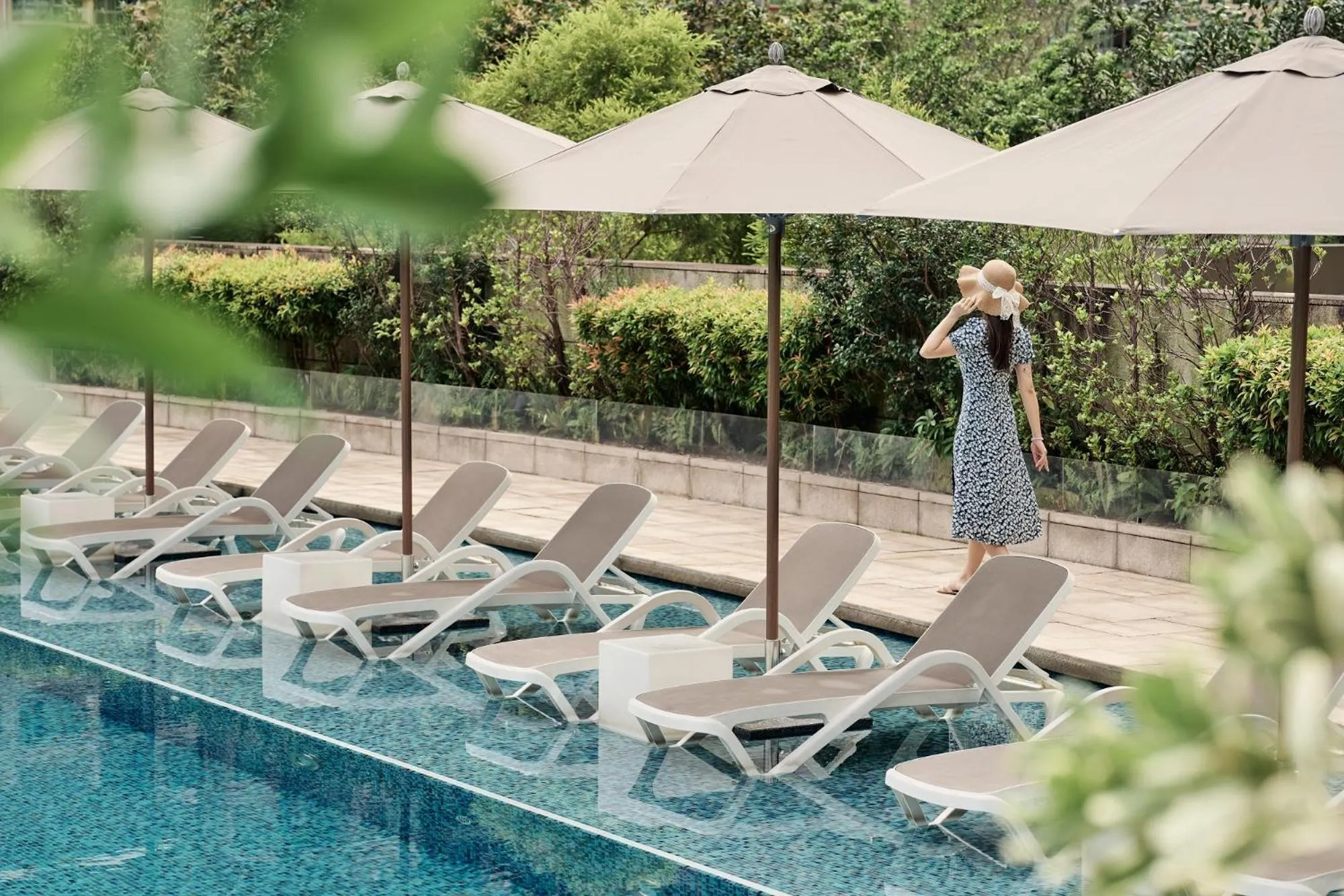 Swimming pool in Crowne Plaza Hong Kong Kowloon East by IHG