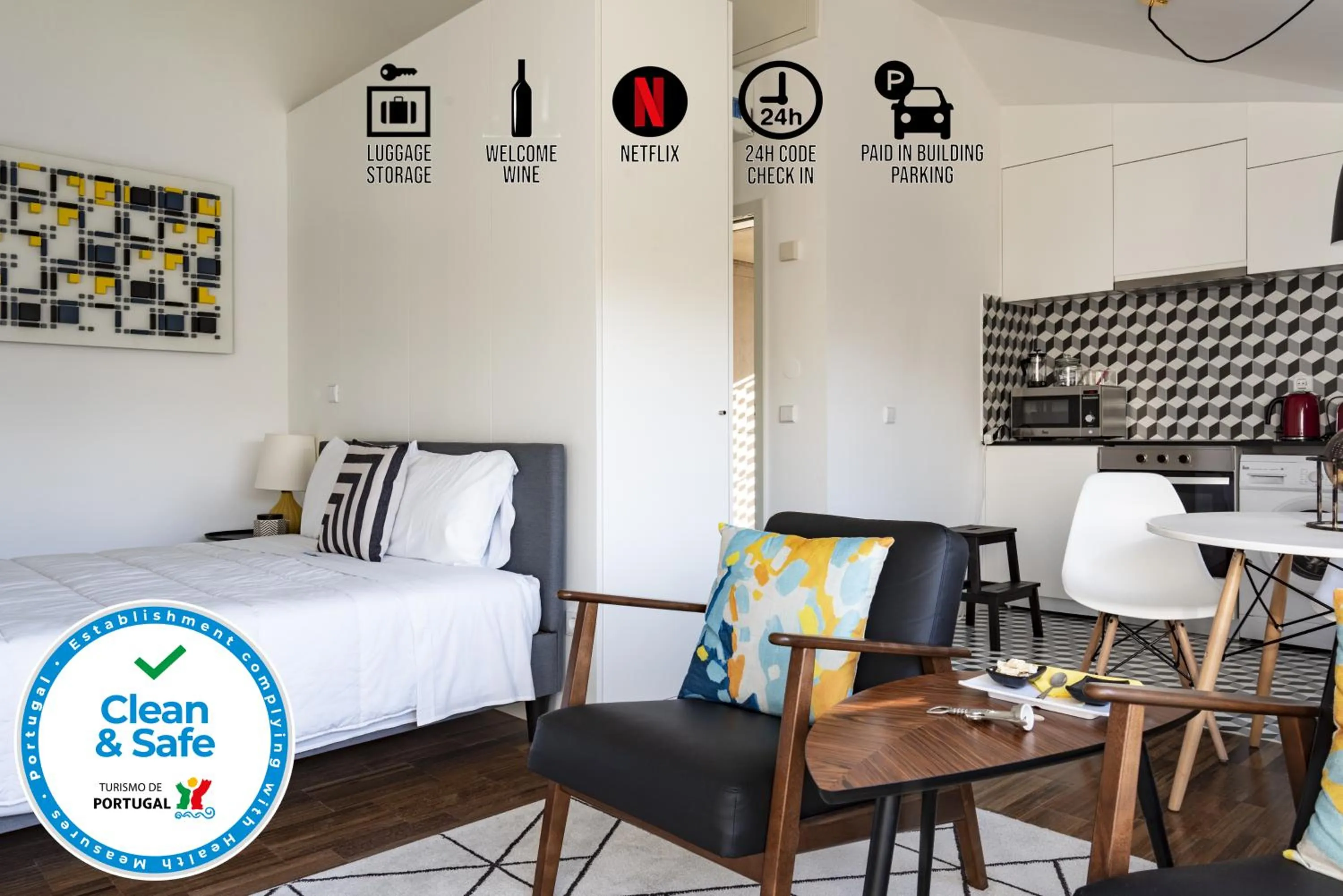 Photo of the whole room in PortoSoul Trindade