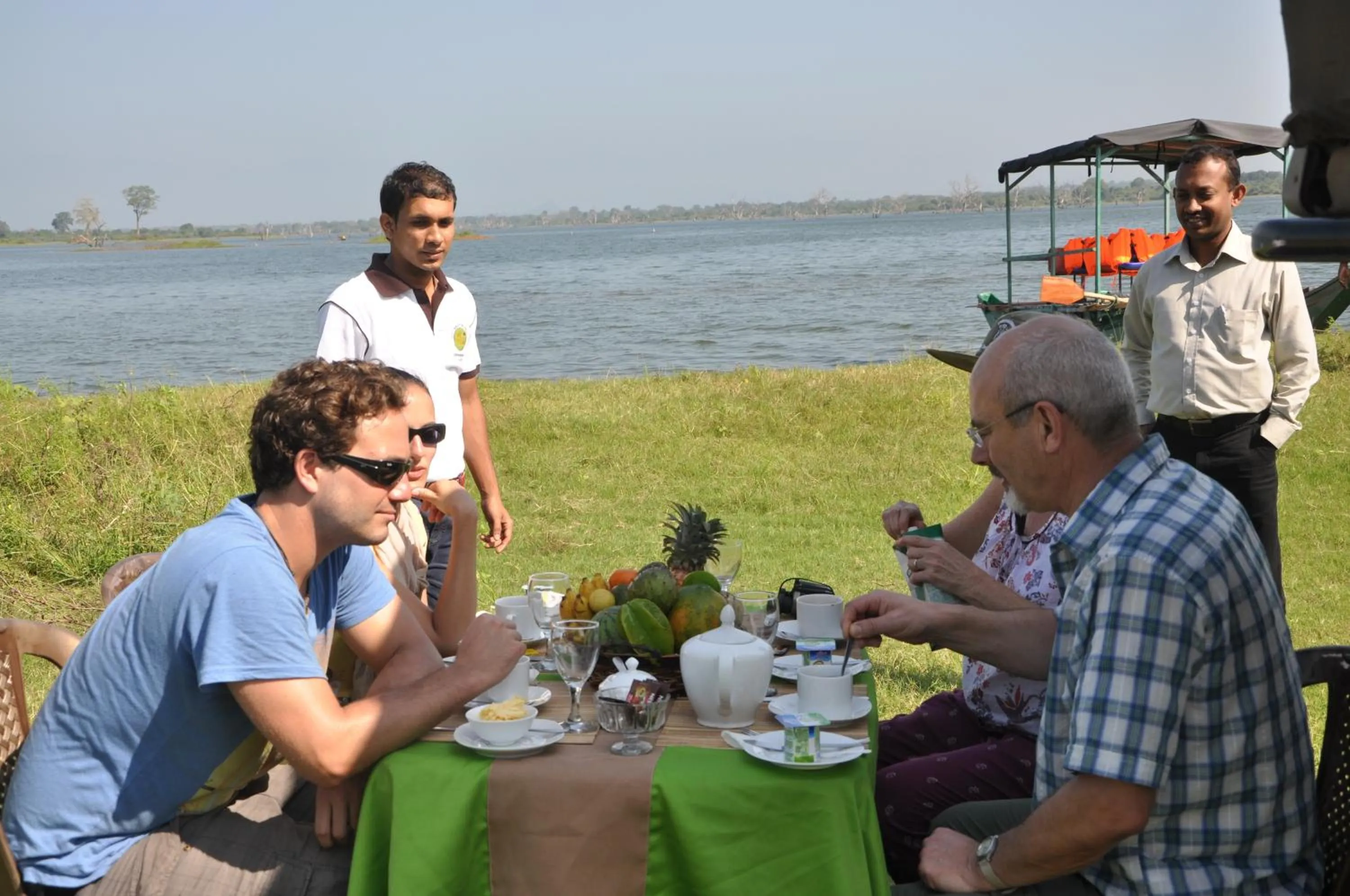 group of guests in Kottawatta Village
