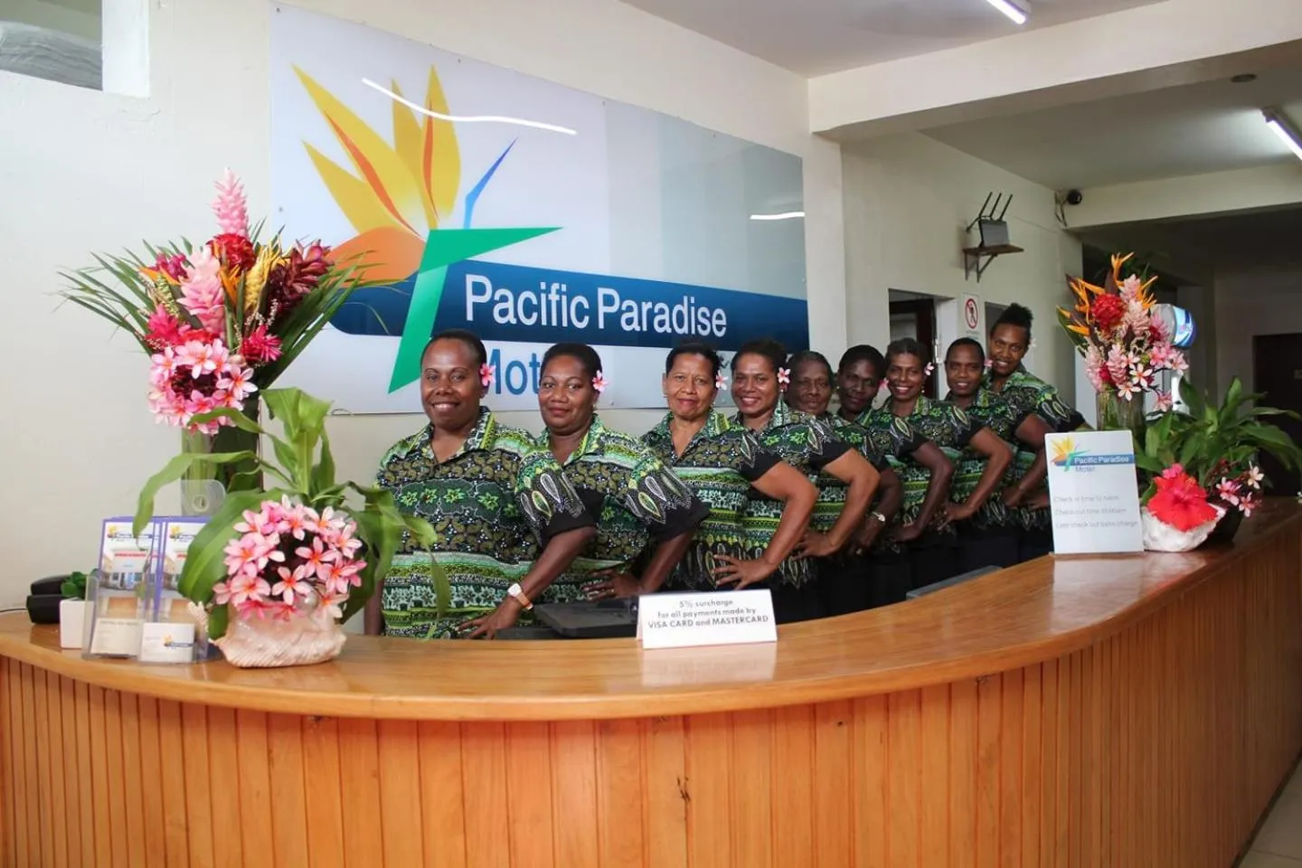 Staff in Pacific Paradise Motel