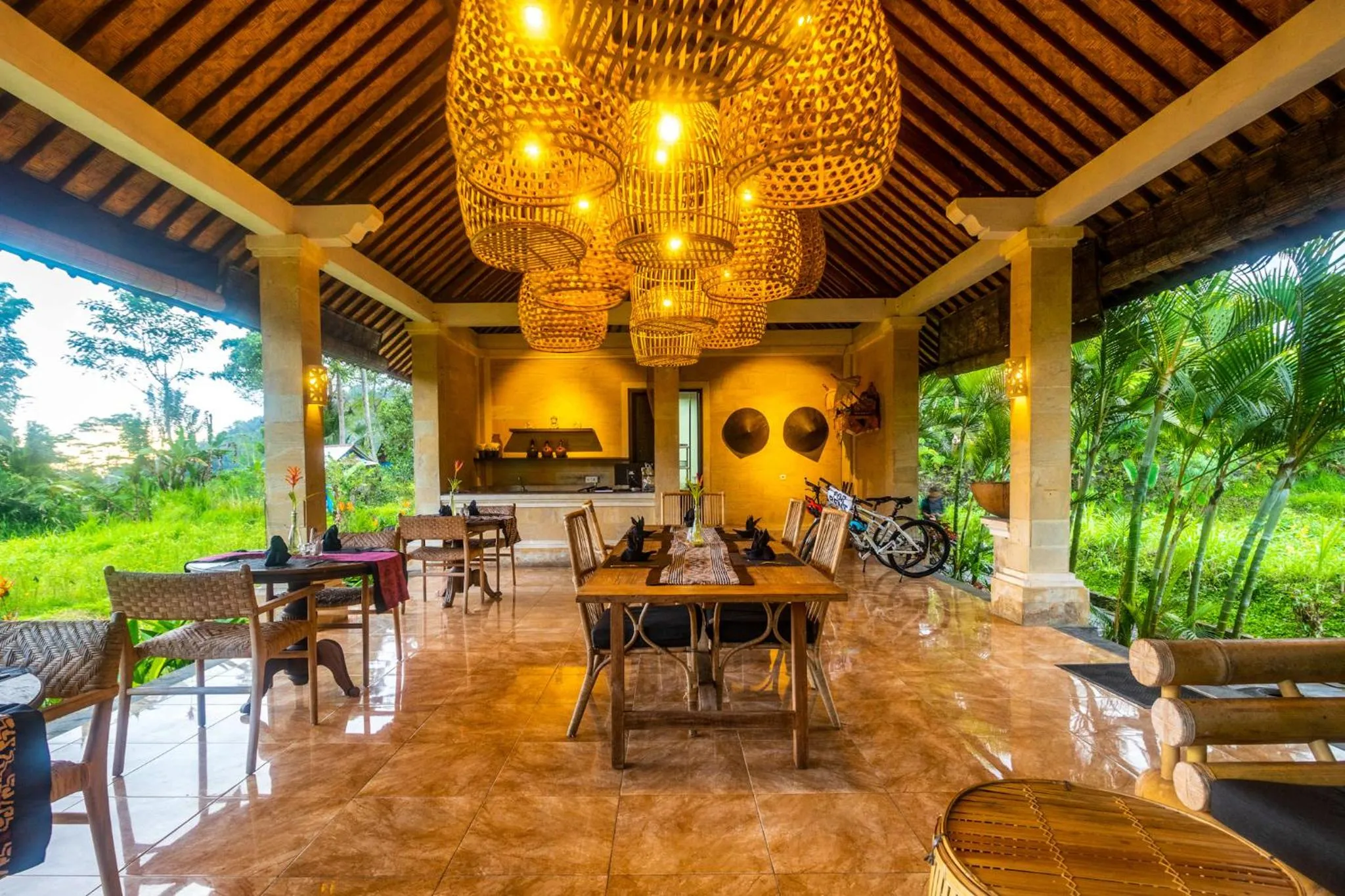 Restaurant/places to eat in Pelangi Villas Sidemen by AGATA