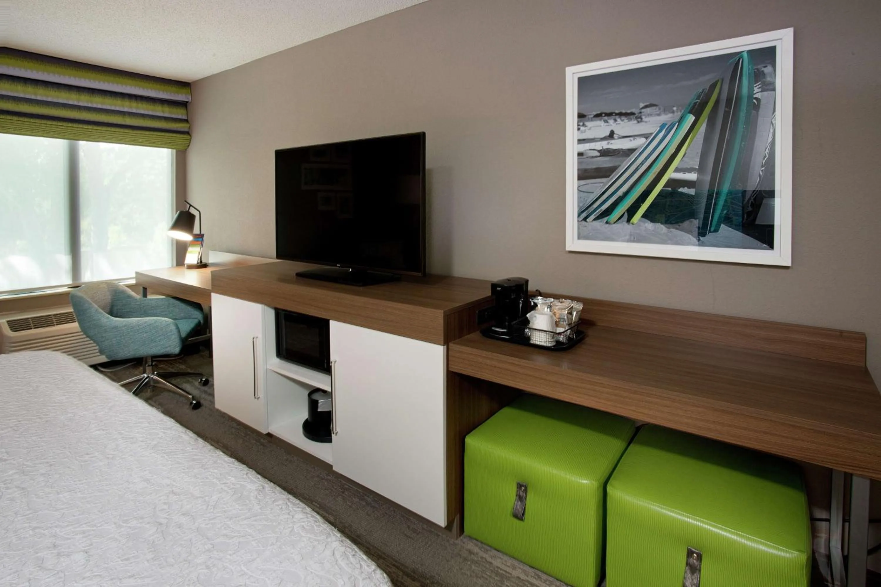 Bedroom, Bed in Hampton Inn Hilton Head