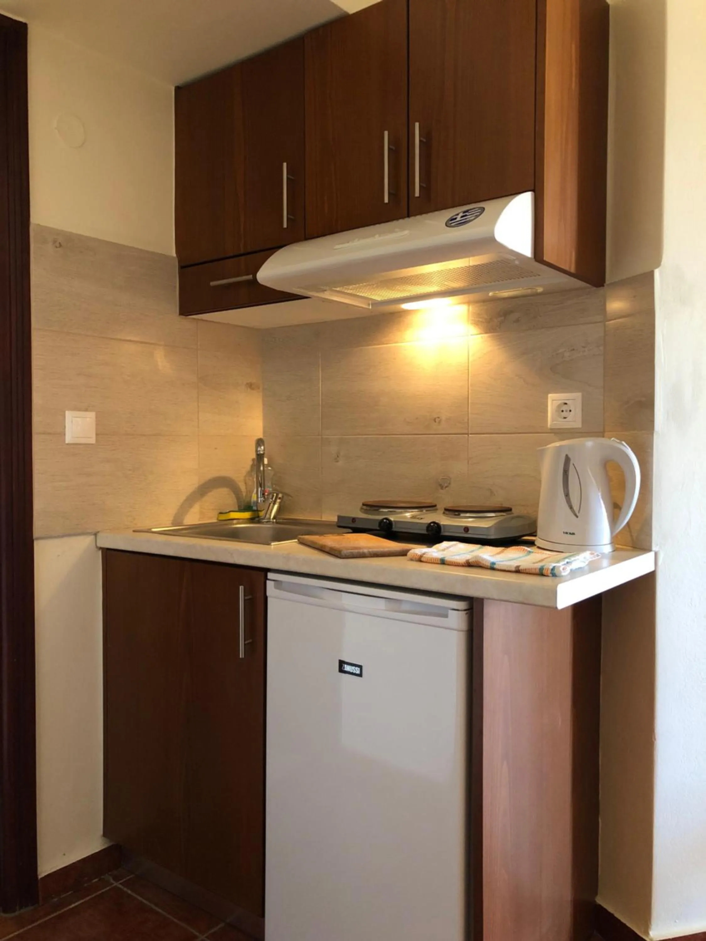 Kitchen or kitchenette in Iolkos Hotel Apartments