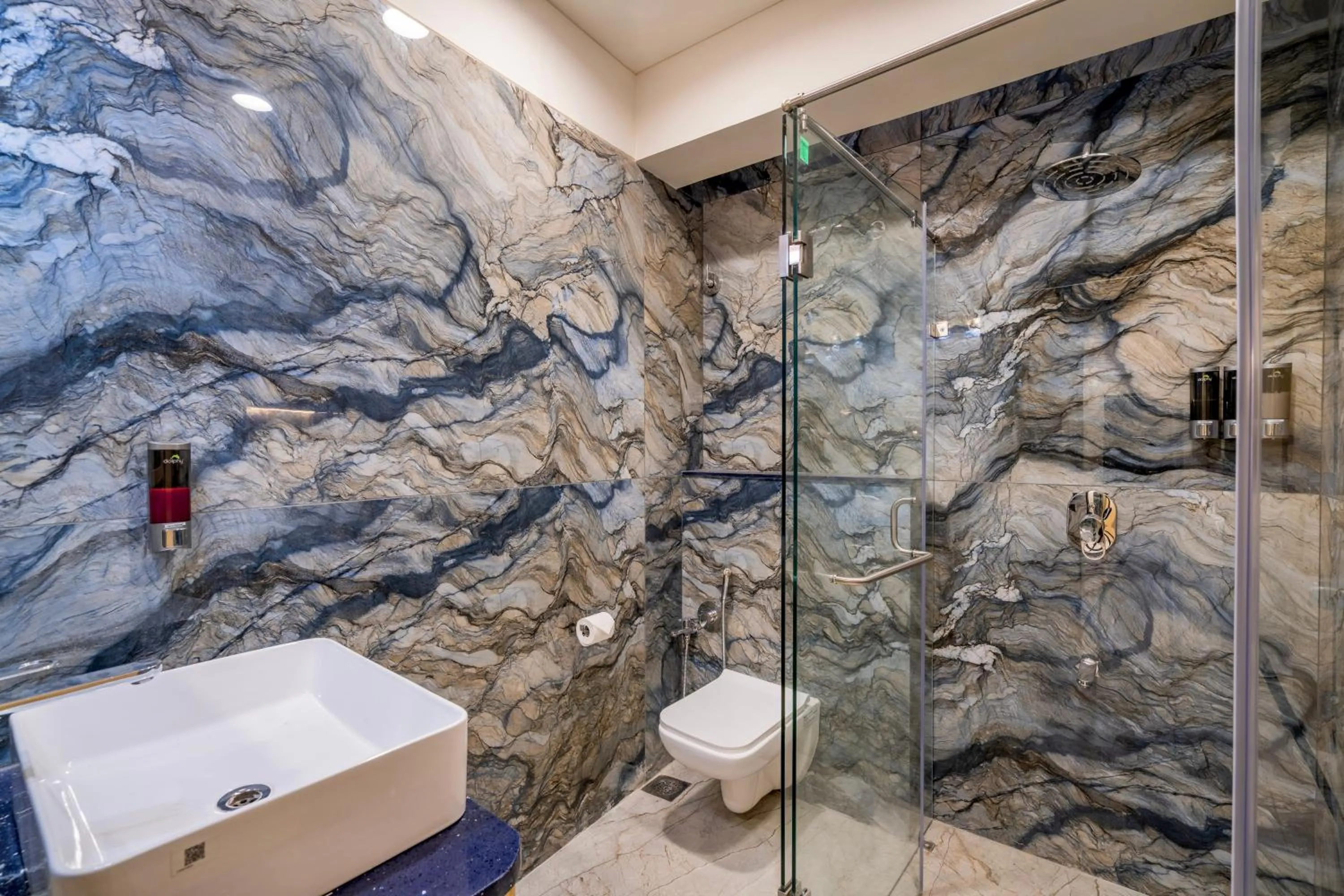 Bathroom in Roadies Rostel - Best Adventure Resort in Ahmedabad